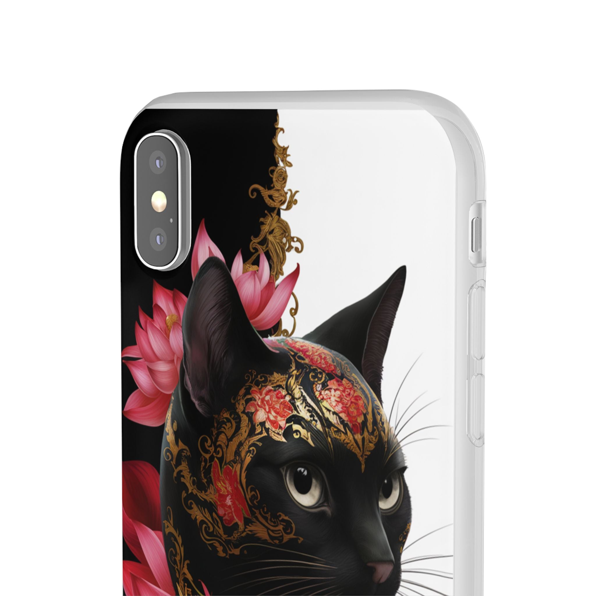 Yin & Yang Mystic Cat - Flexi Case Apple iPhone Case