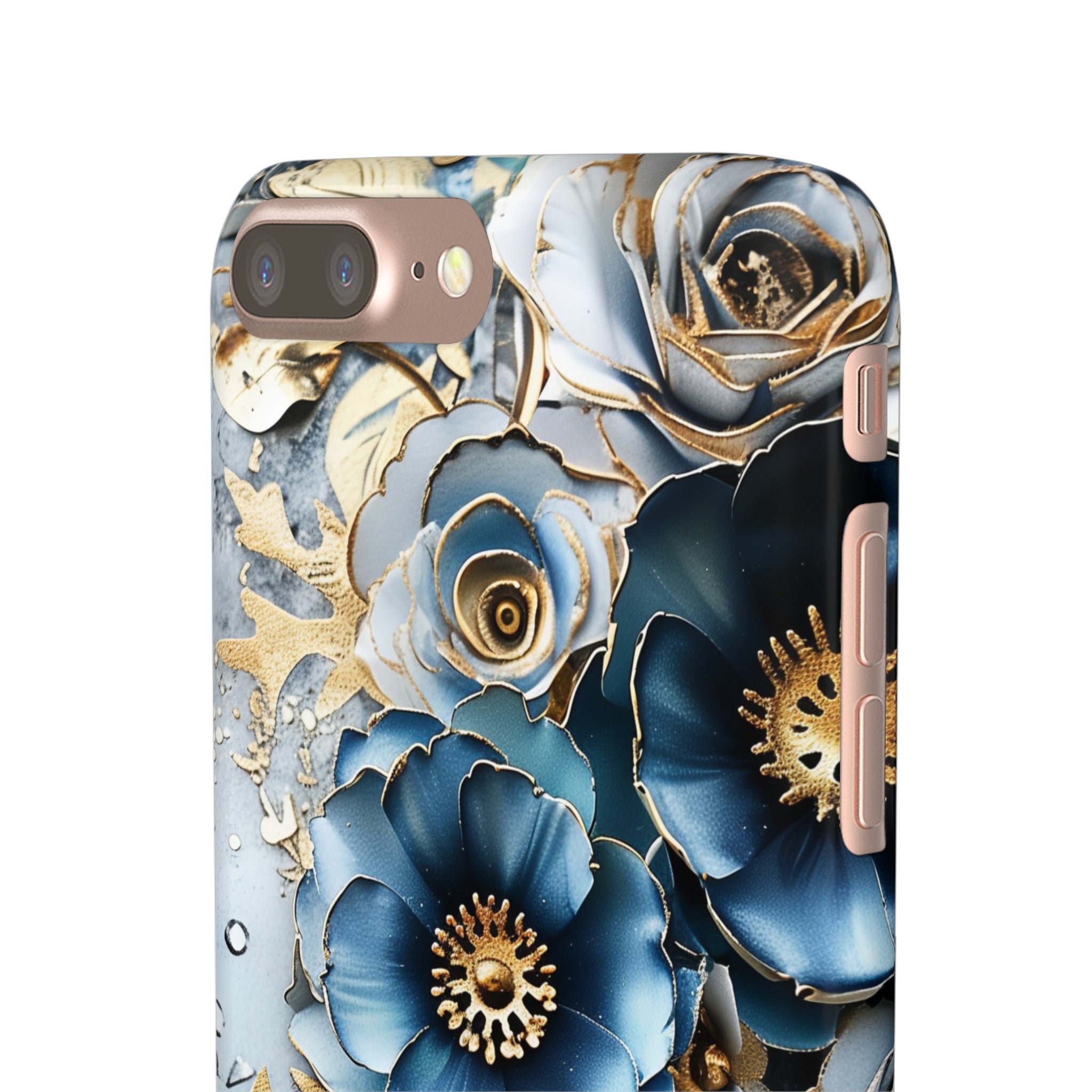 Blue Blooming Flowers Snap Case - Apple iPhone Case