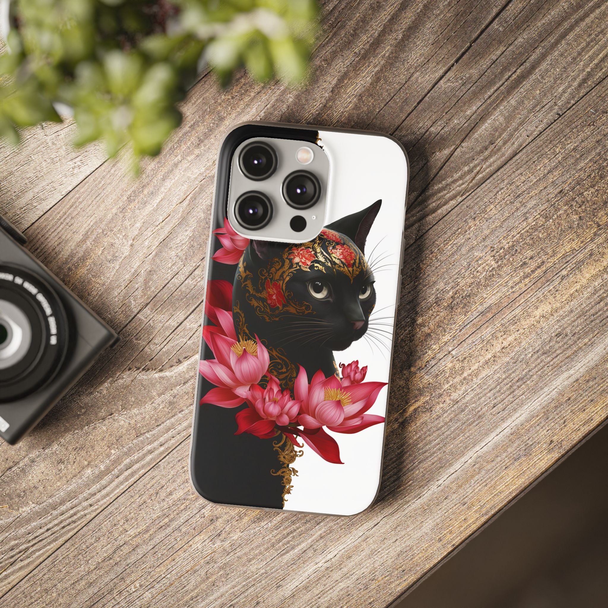 Yin & Yang Mystic Cat - Flexi Case Apple iPhone Case