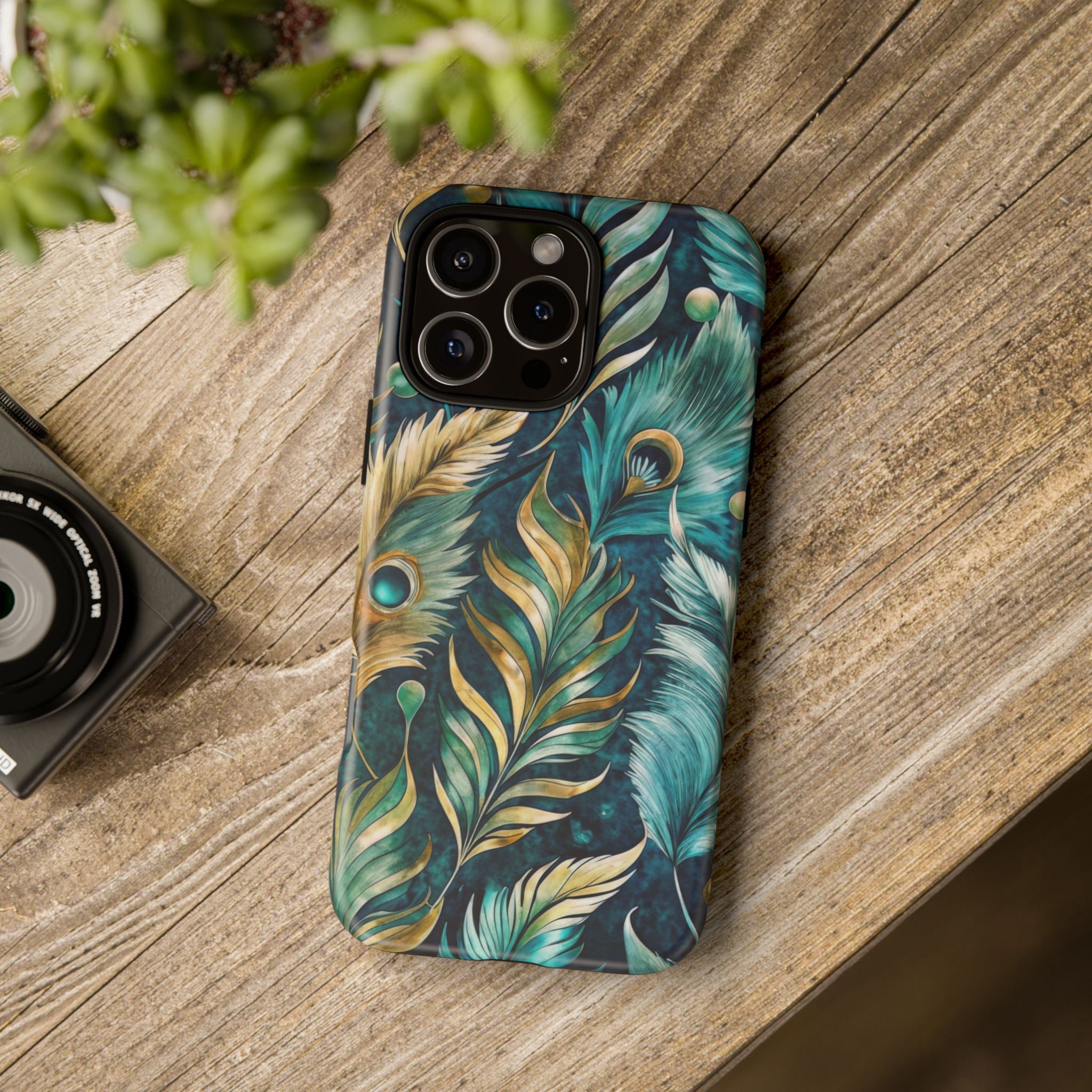 Peacock Feathers - Tough Guard Apple iPhone Case