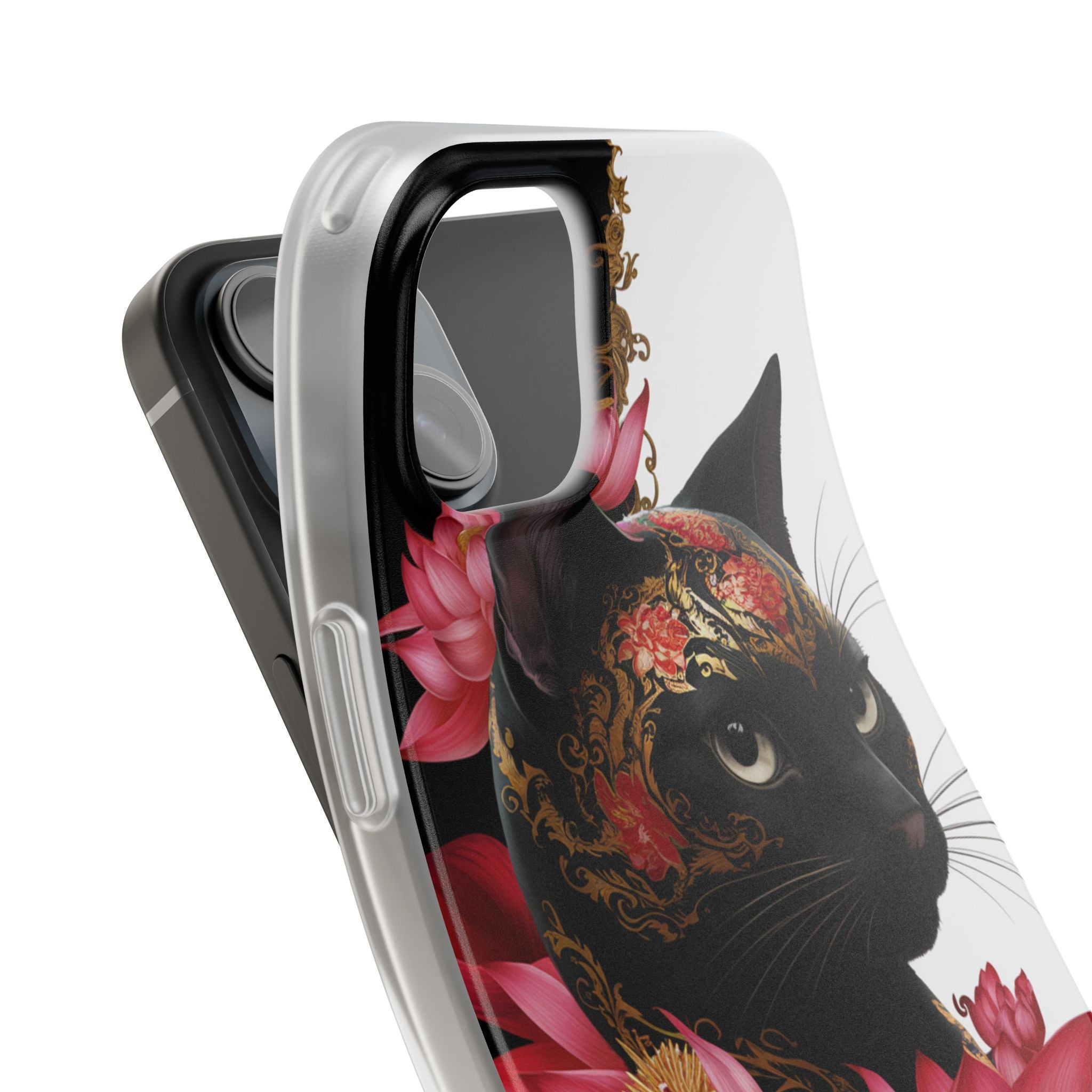Yin & Yang Mystic Cat - Flexi Case Apple iPhone Case