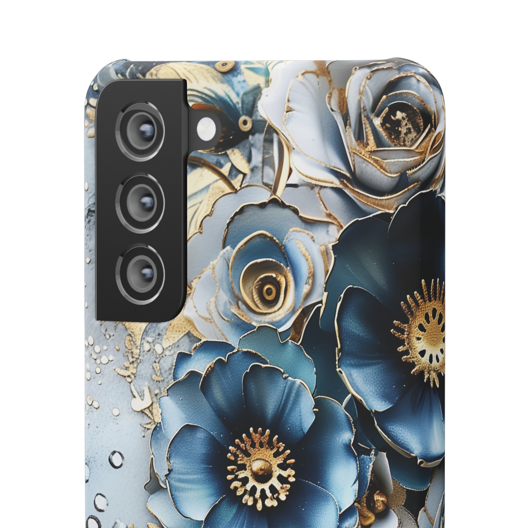 Blue Blooming Flowers Snap Case - Samsung Galaxy Case