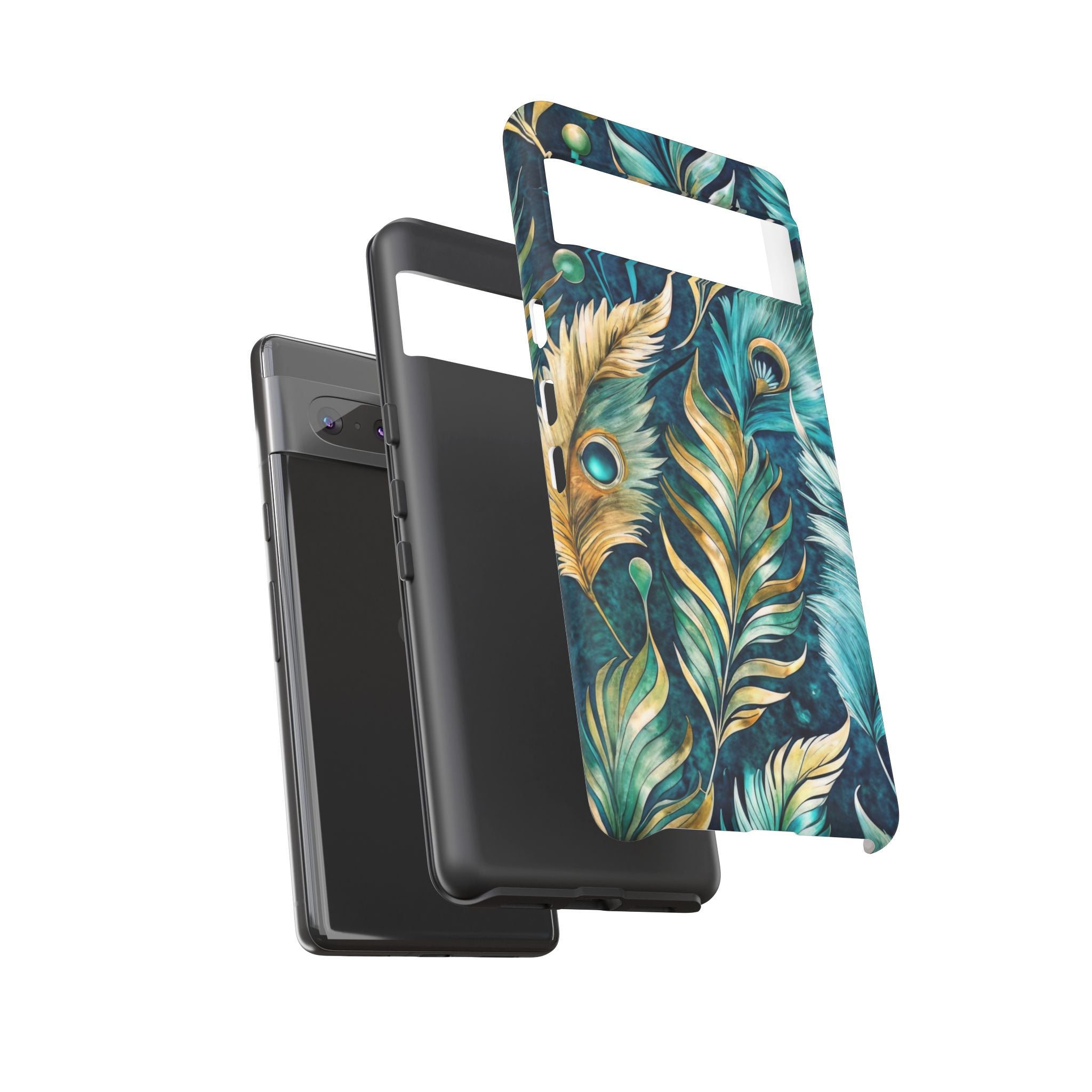 Peacock Feathers - Tough Guard Google Pixel Case