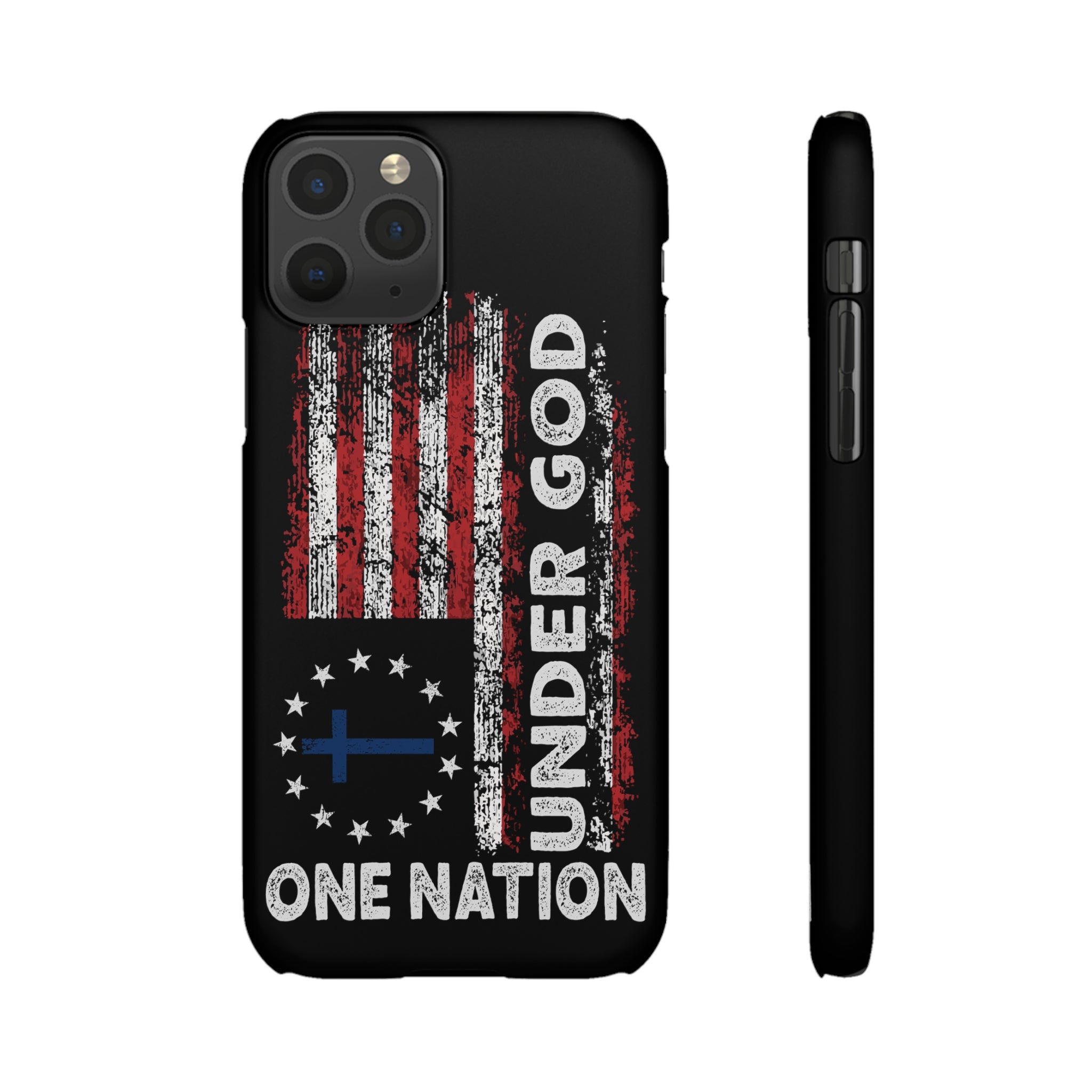 One Nation Under God American Flag - Snap Case Apple iPhone Case