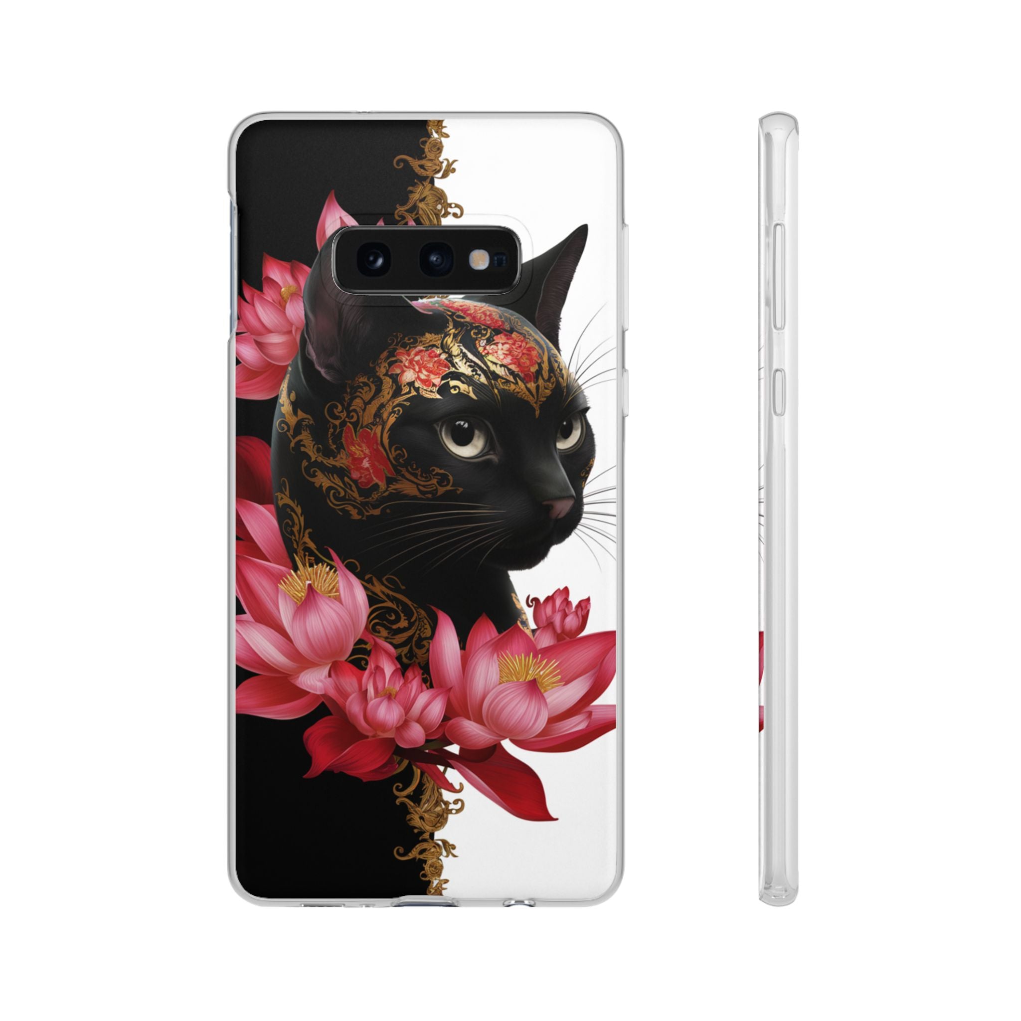 Yin & Yang Mystic Cat - Flexi Case Samsung Galaxy Case