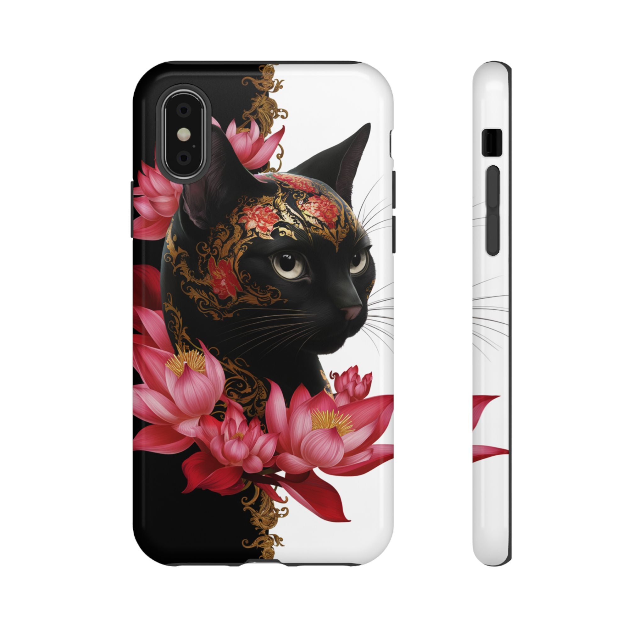 Yin & Yang Mystic Cat - Tough Guard Apple iPhone Case