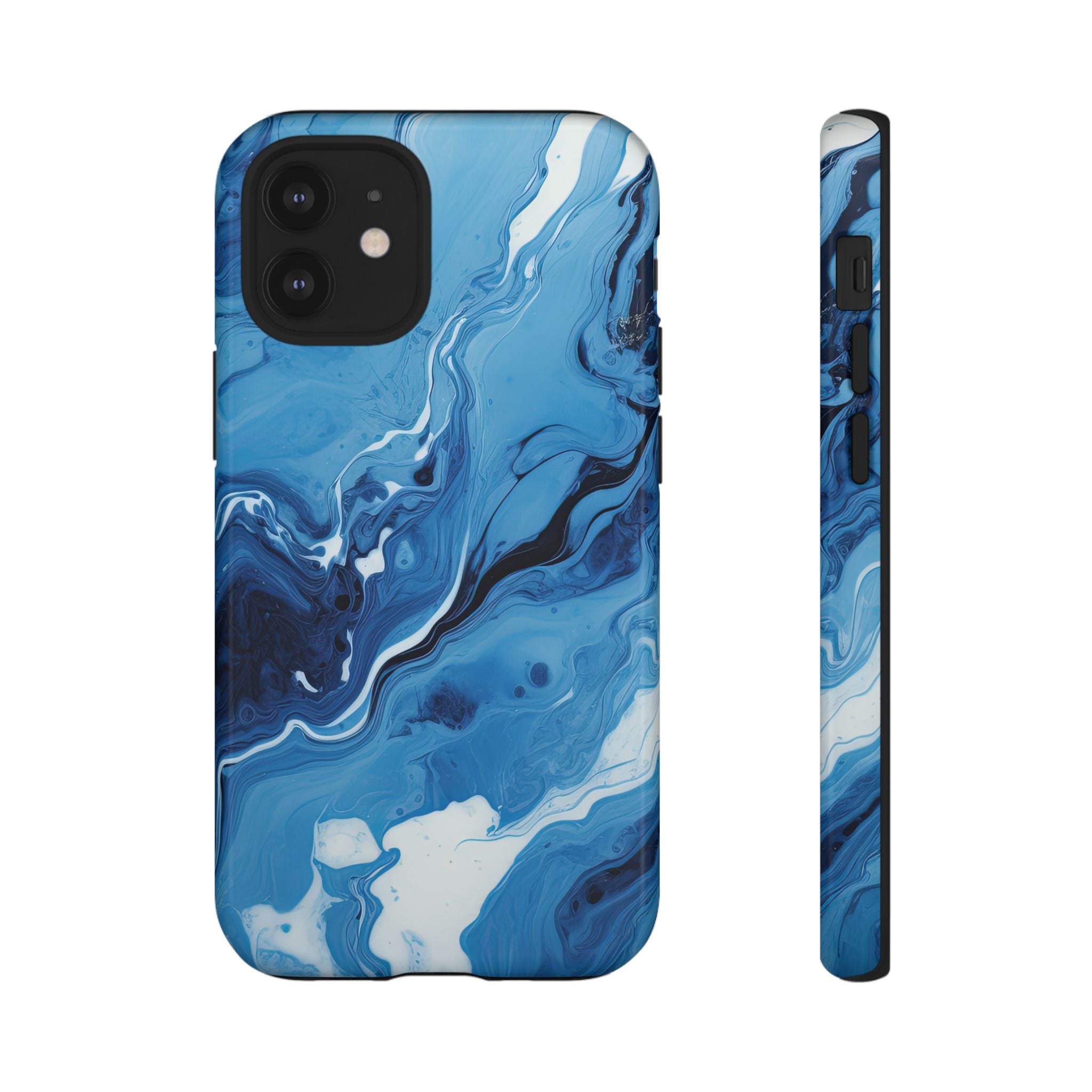 Blue Ocean Wave Marble - Tough Guard Apple iPhone Case