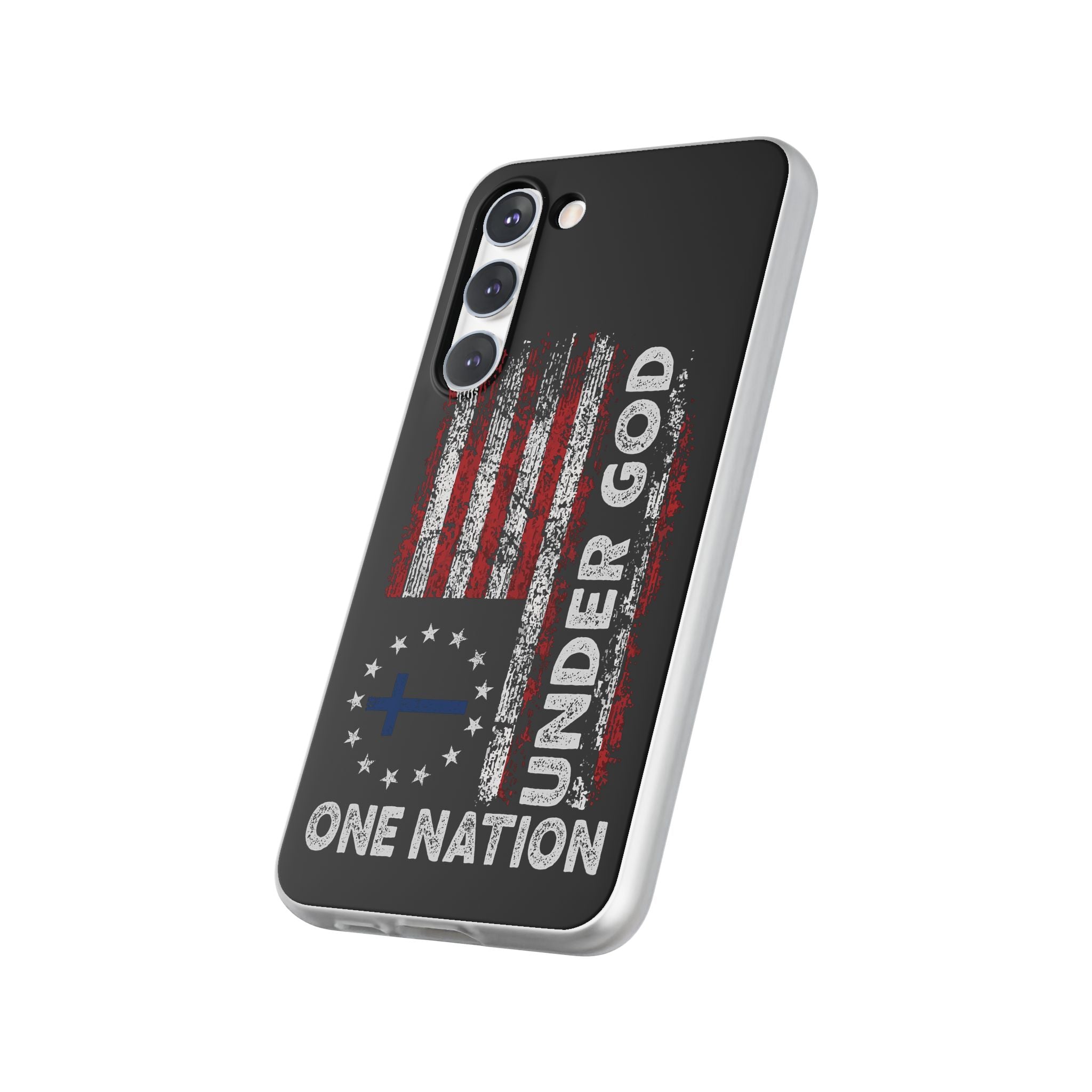 One Nation Under God American Flag - Flexi Case Samsung Galaxy Case