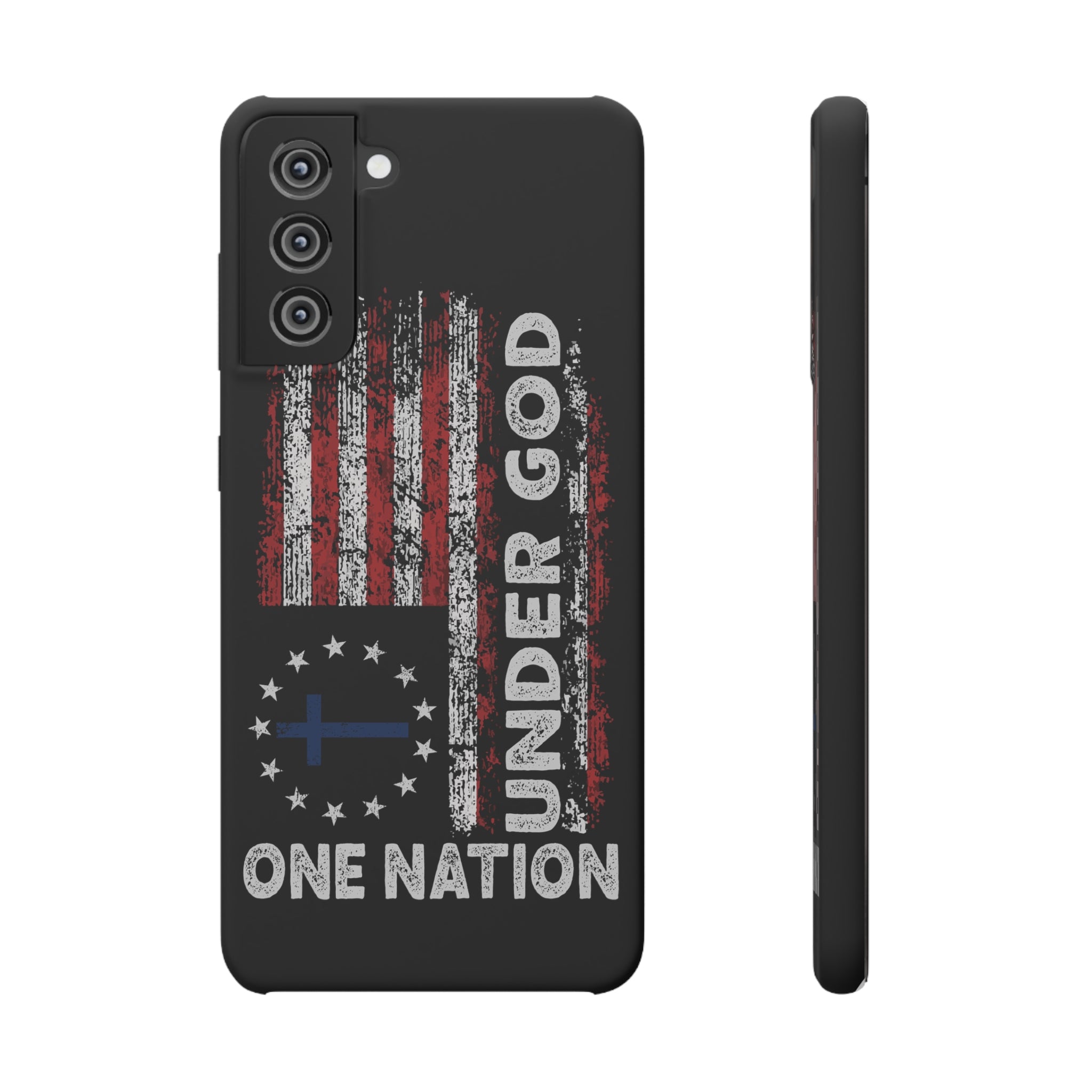 One Nation Under God American Flag - Snap Case Samsung Galaxy Case