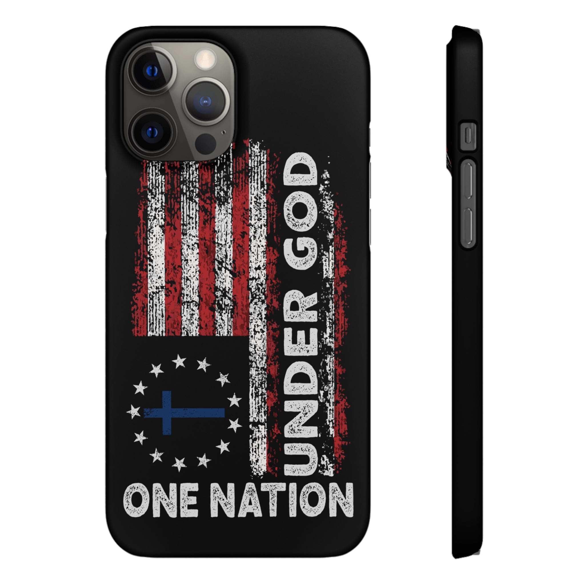 One Nation Under God American Flag - Snap Case Apple iPhone Case