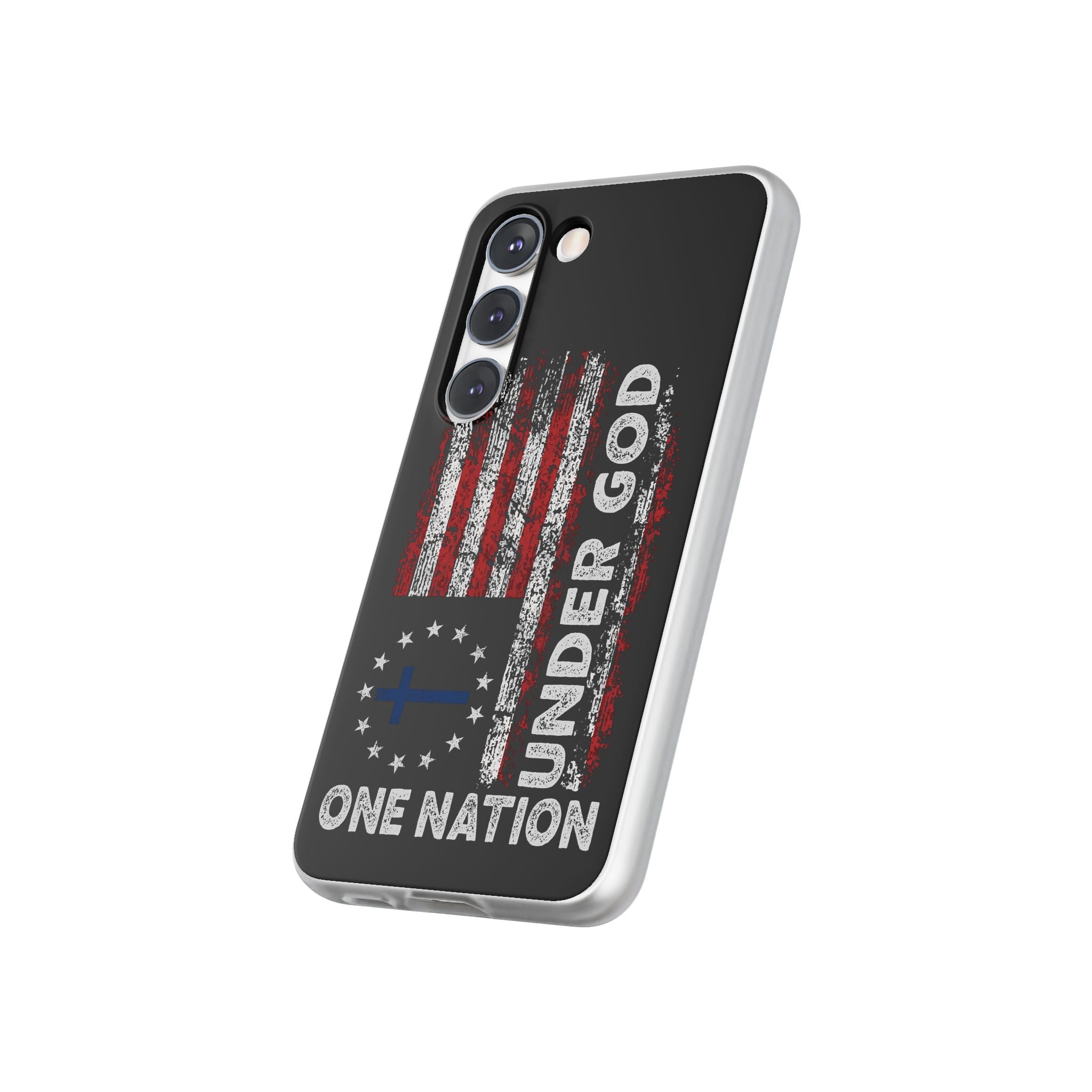 One Nation Under God American Flag - Flexi Case Samsung Galaxy Case