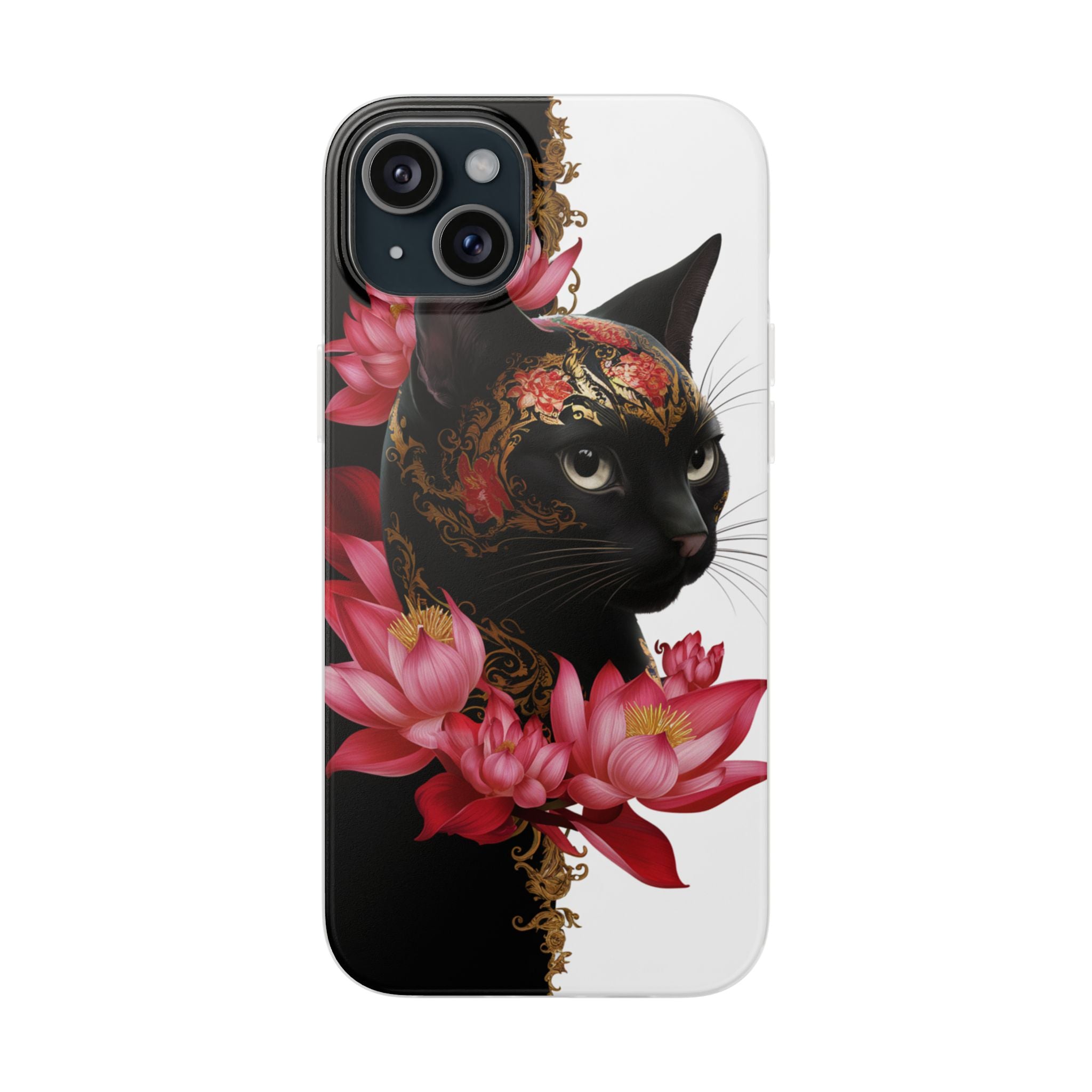 Yin & Yang Mystic Cat - Flexi Case Apple iPhone Case