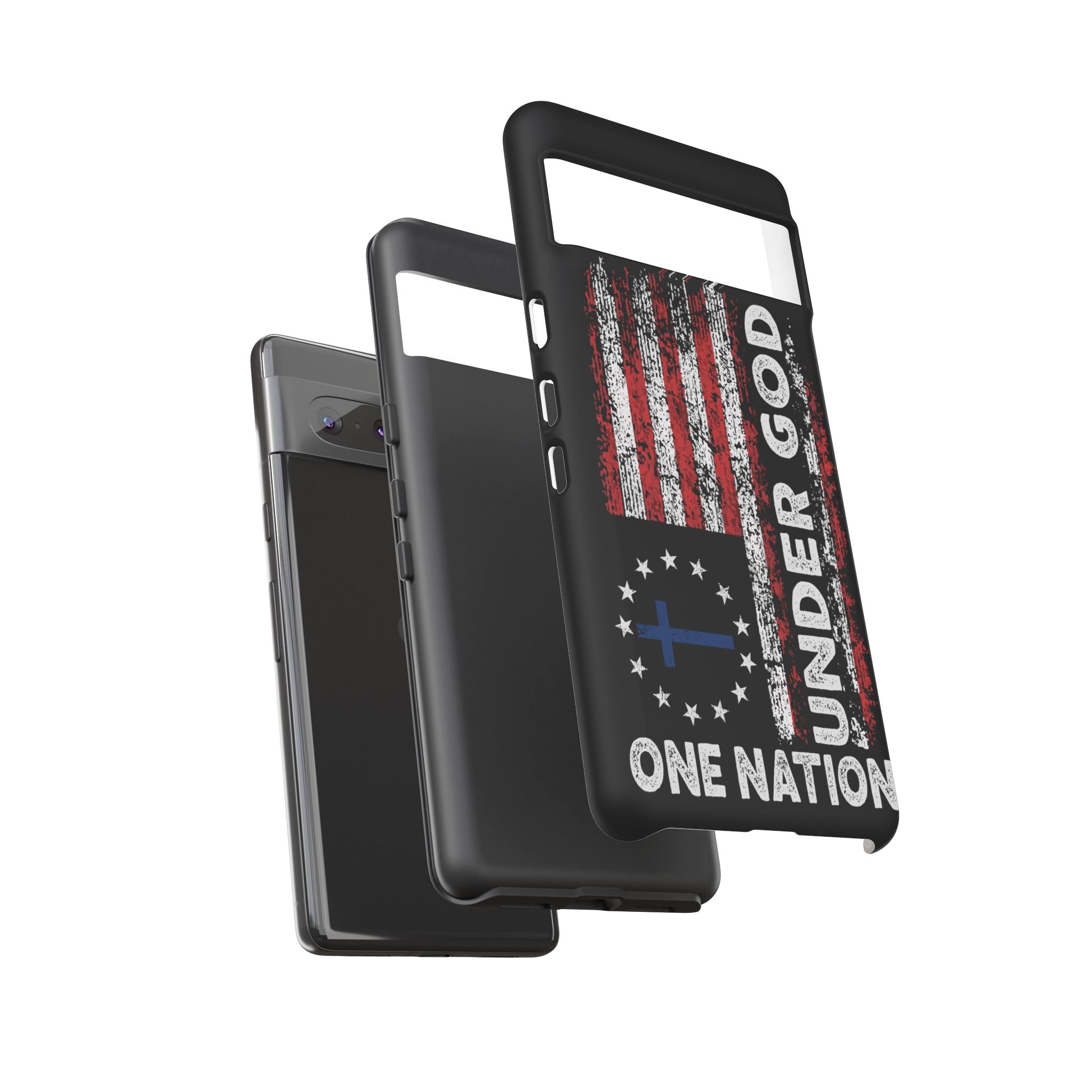 One Nation Under God American Flag - Tough Guard Google Pixel Case