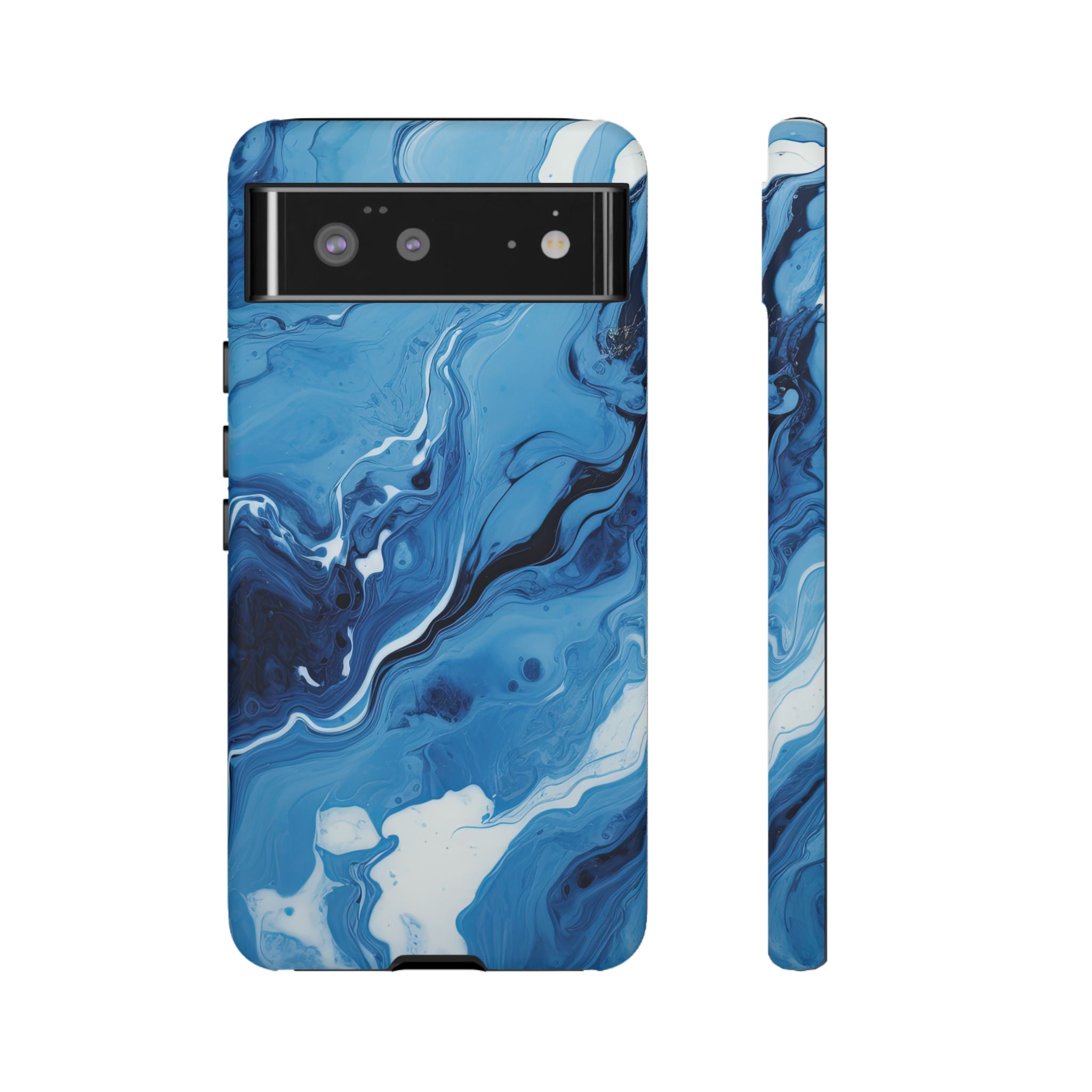 Blue Ocean Wave Marble - Tough Guard Google Pixel Case