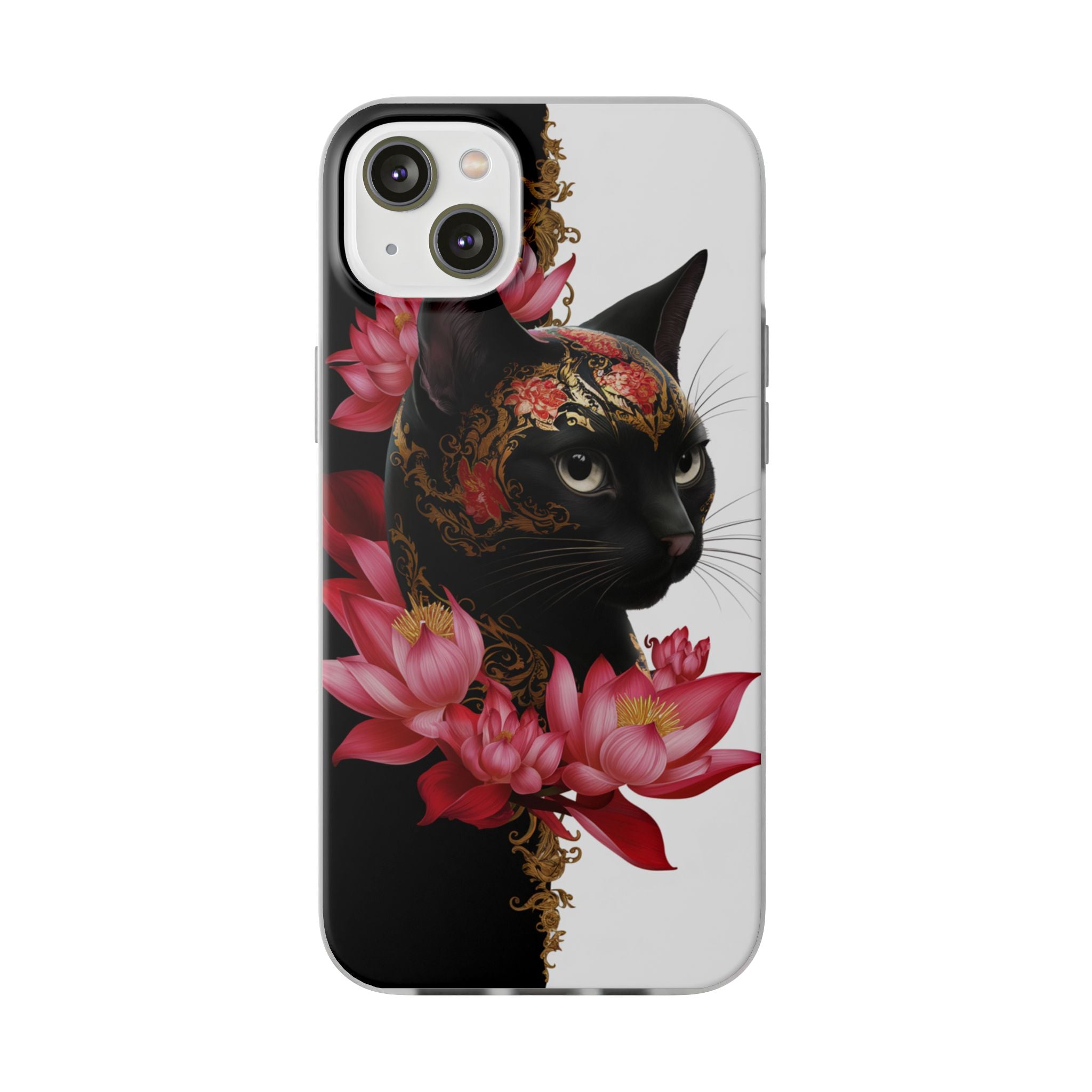 Yin & Yang Mystic Cat - Flexi Case Apple iPhone Case