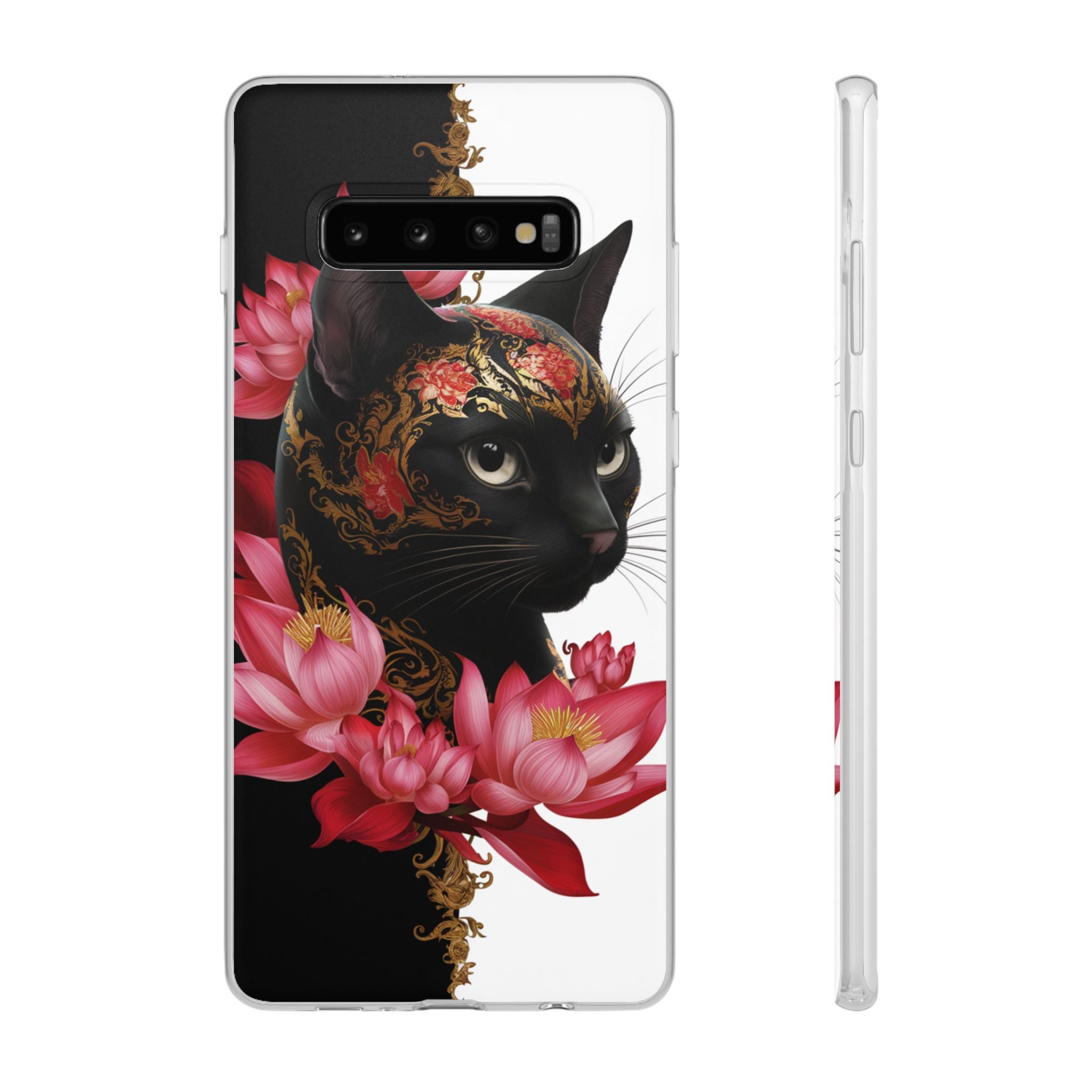 Yin & Yang Mystic Cat - Flexi Case Samsung Galaxy Case