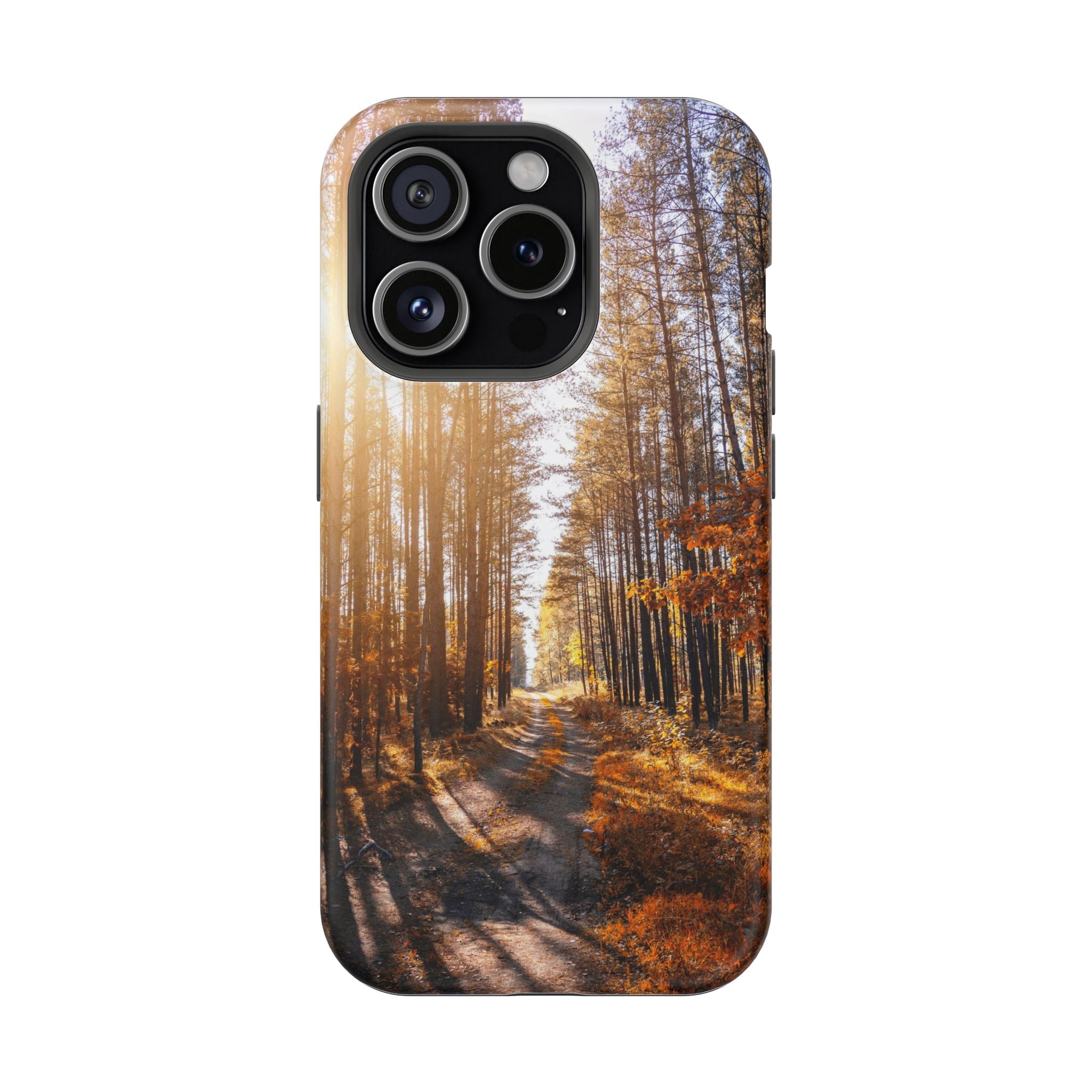 Autumn Forest Way - Magnetic Armor Tough Case Apple iPhone