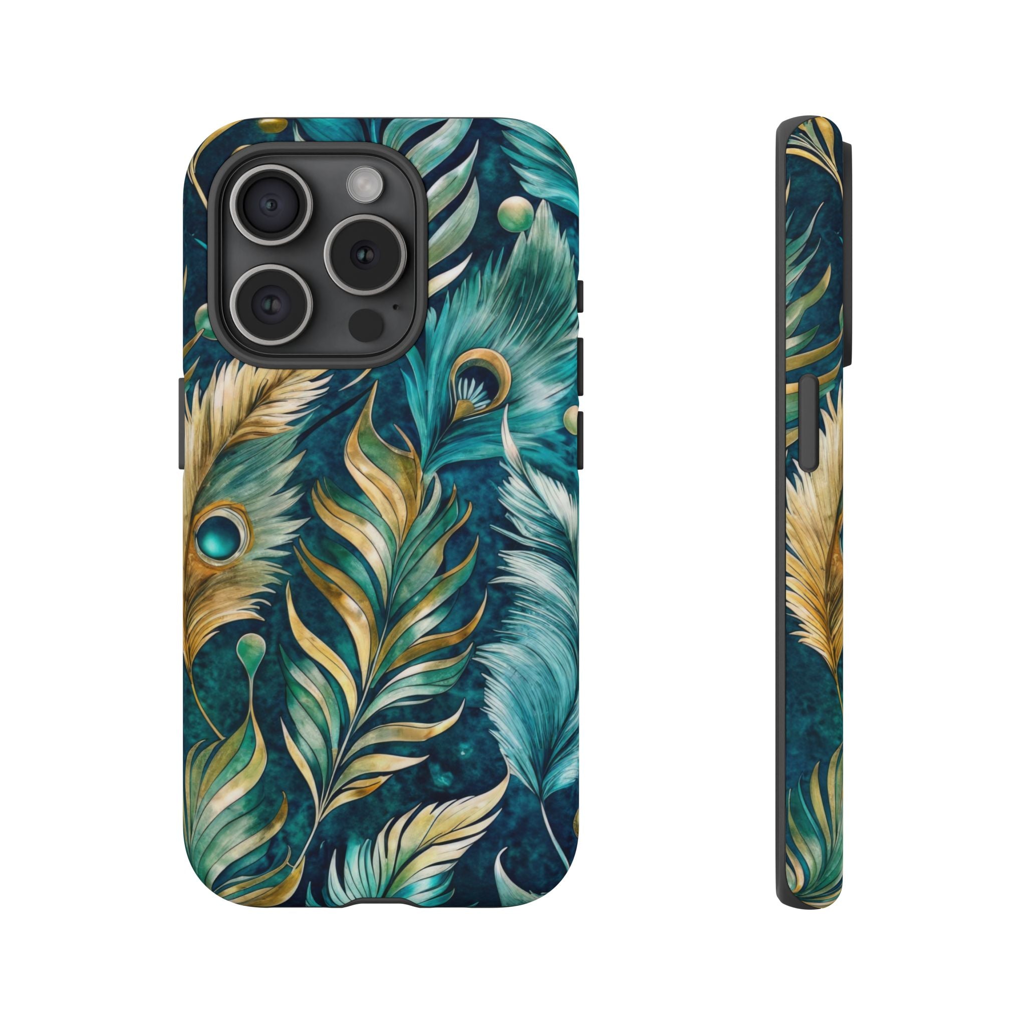Peacock Feathers - Tough Guard Apple iPhone Case