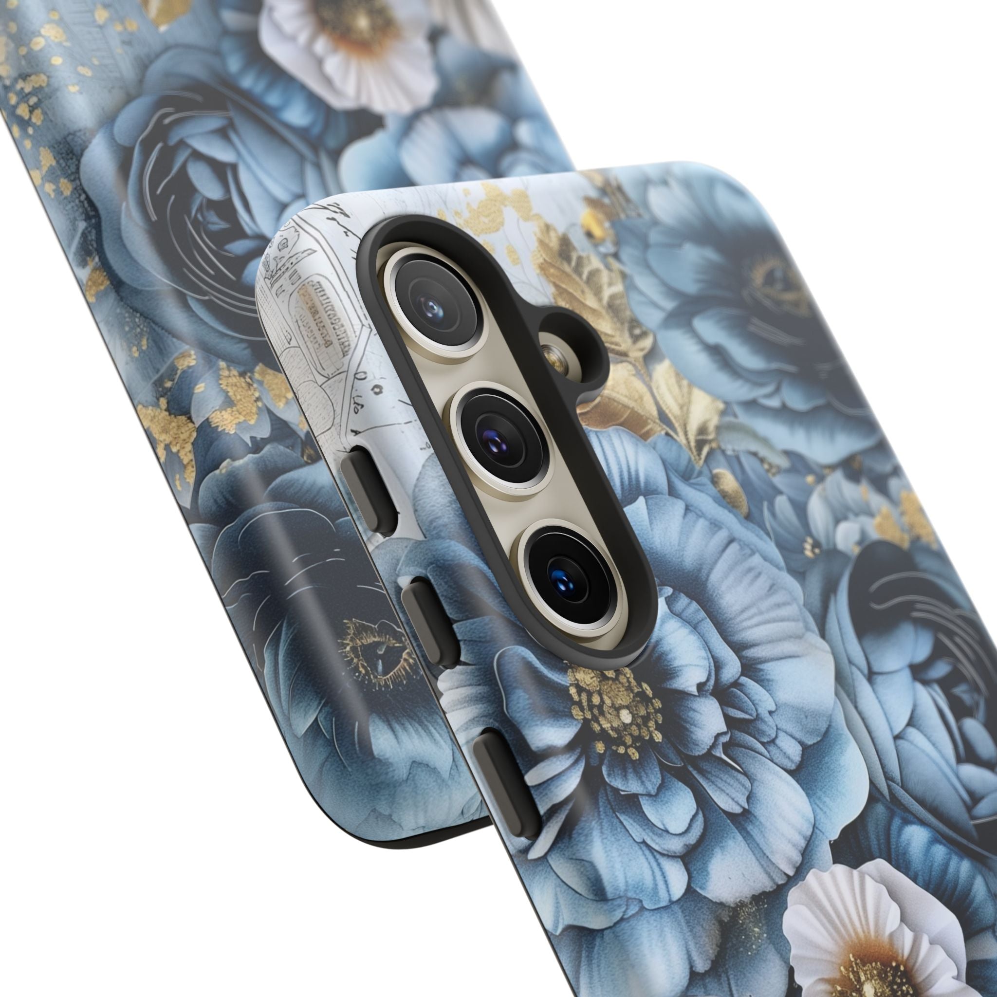 Blooming Blue Floral Bouquet - Tough Guard Samsung Galaxy Case