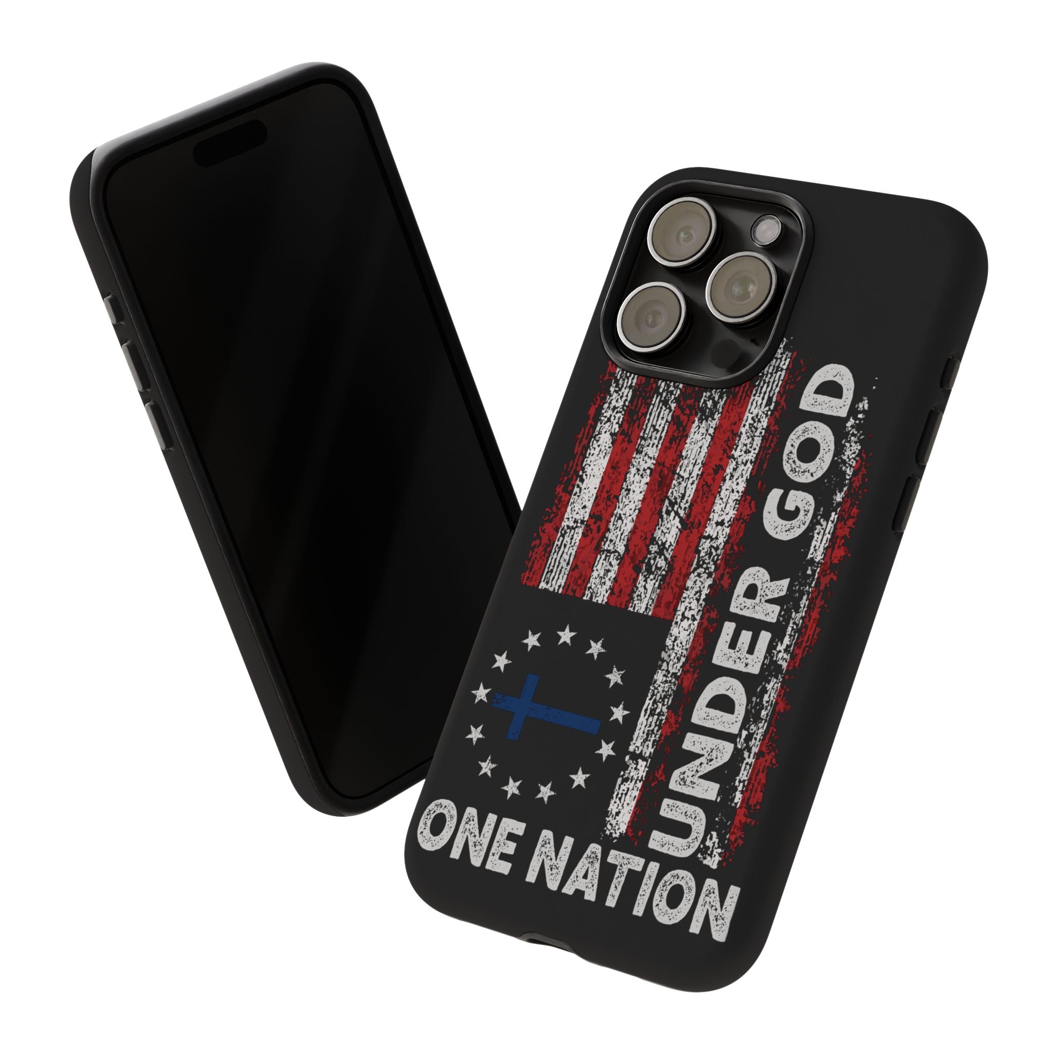 One Nation Under God American Flag - Tough Guard Apple iPhone Case