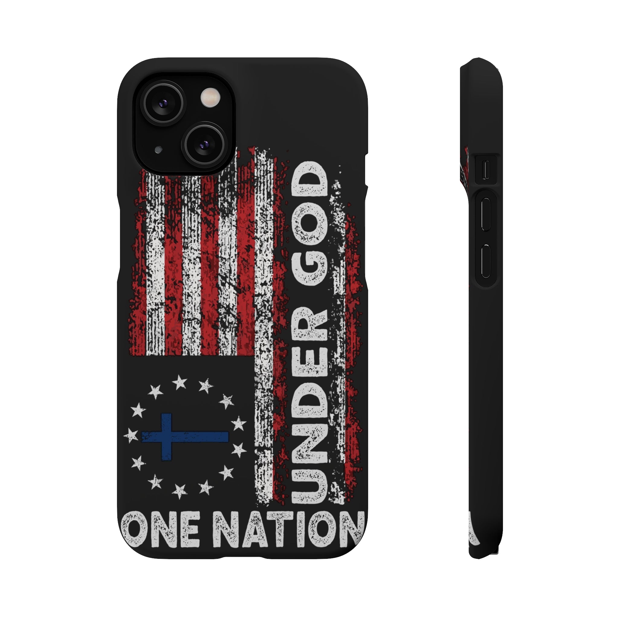 One Nation Under God American Flag - Snap Case Apple iPhone Case