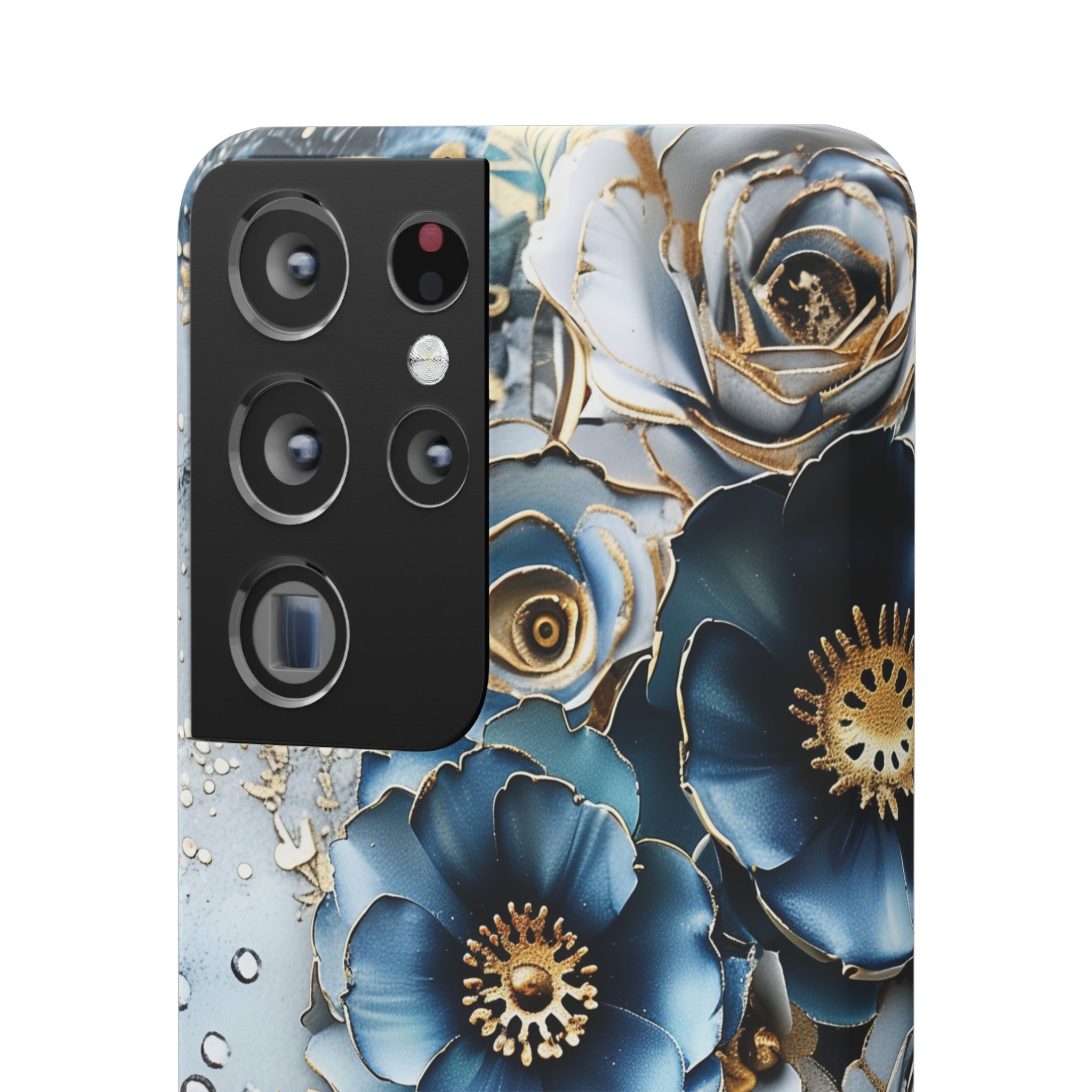 Blue Blooming Flowers Snap Case - Samsung Galaxy Case