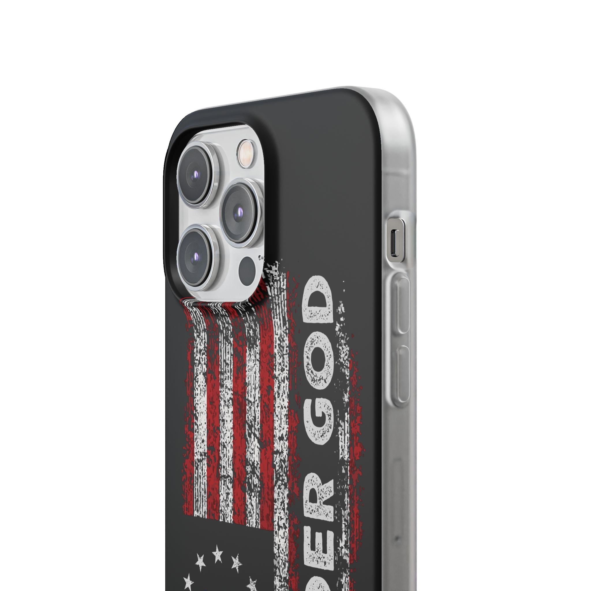One Nation Under God American Flag - Flexi Case Apple iPhone Case