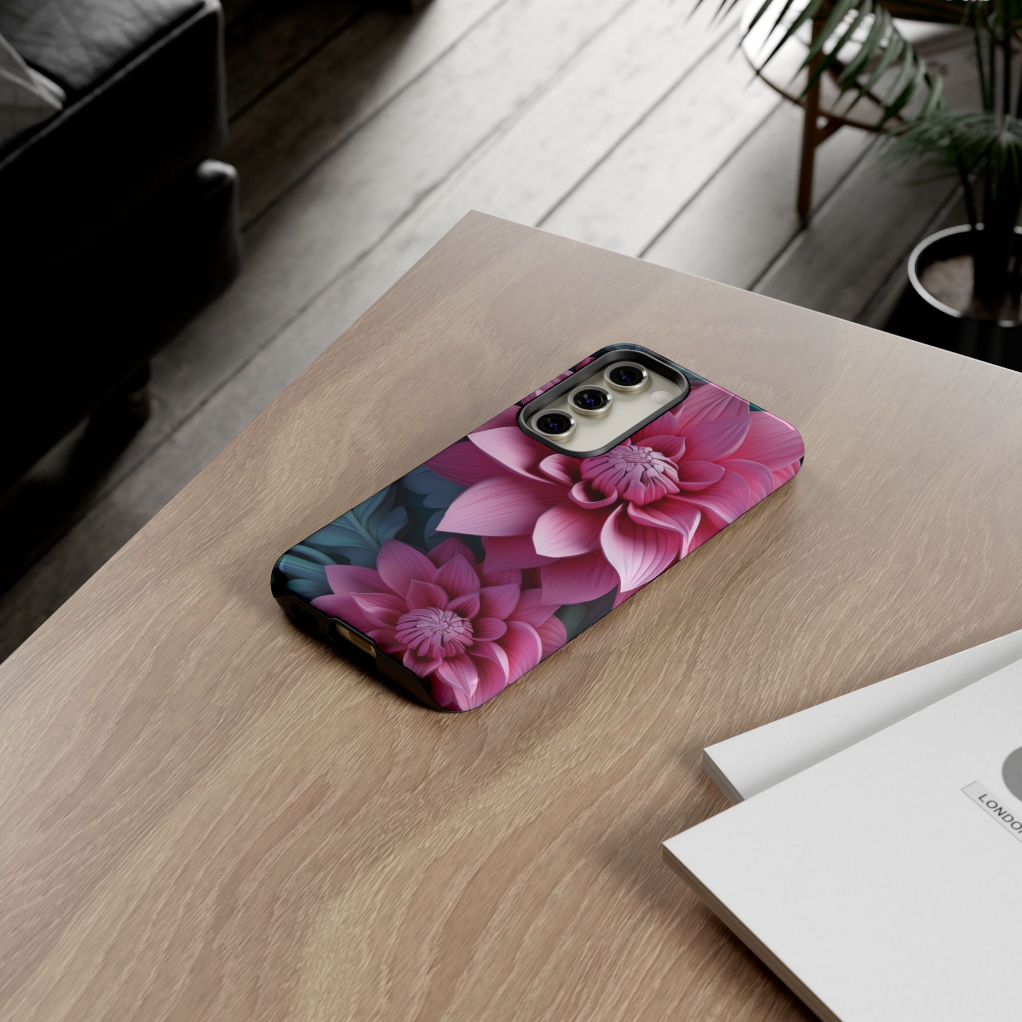 Tropical Pink Flower - Tough Guard Samsung Galaxy Case