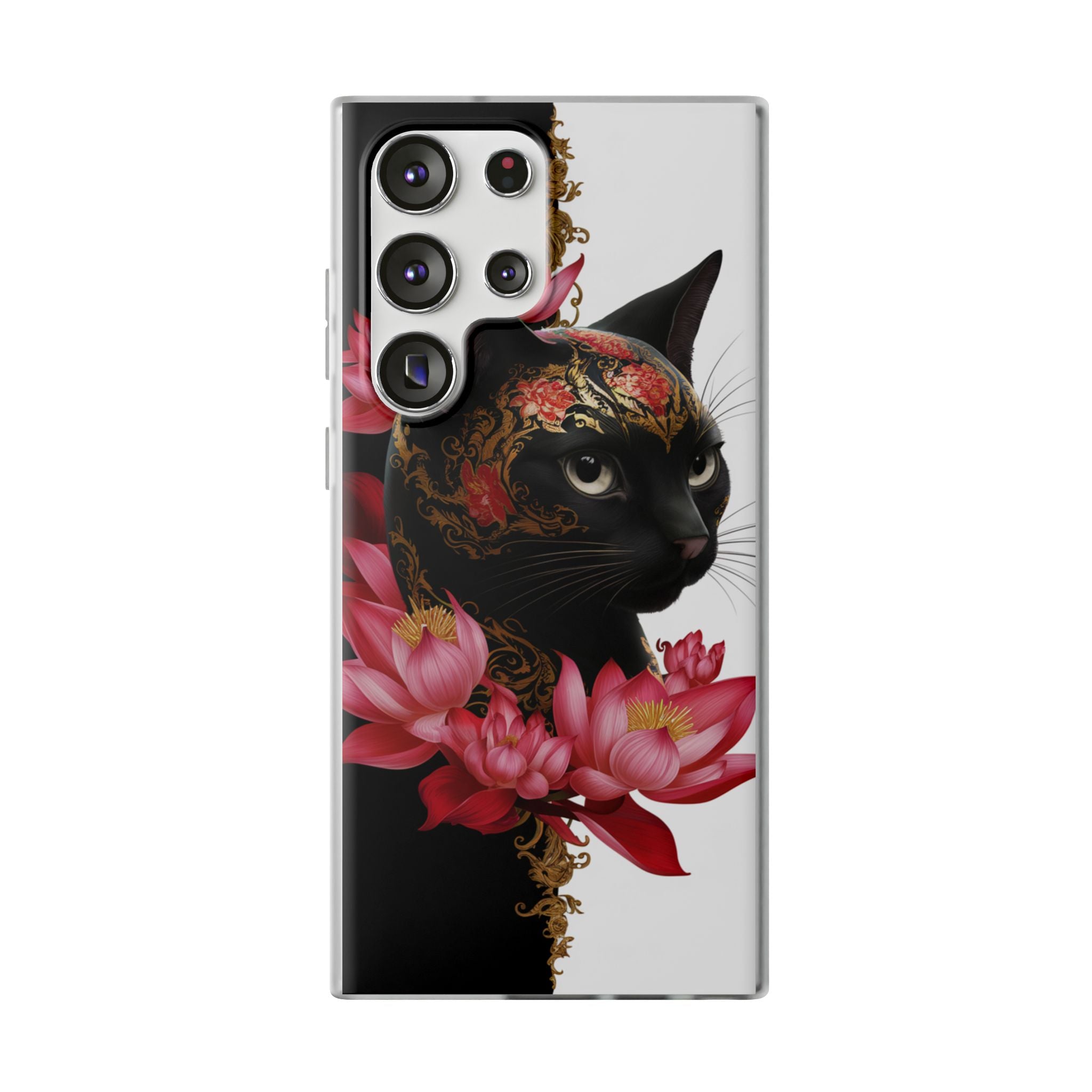 Yin & Yang Mystic Cat - Flexi Case Samsung Galaxy Case