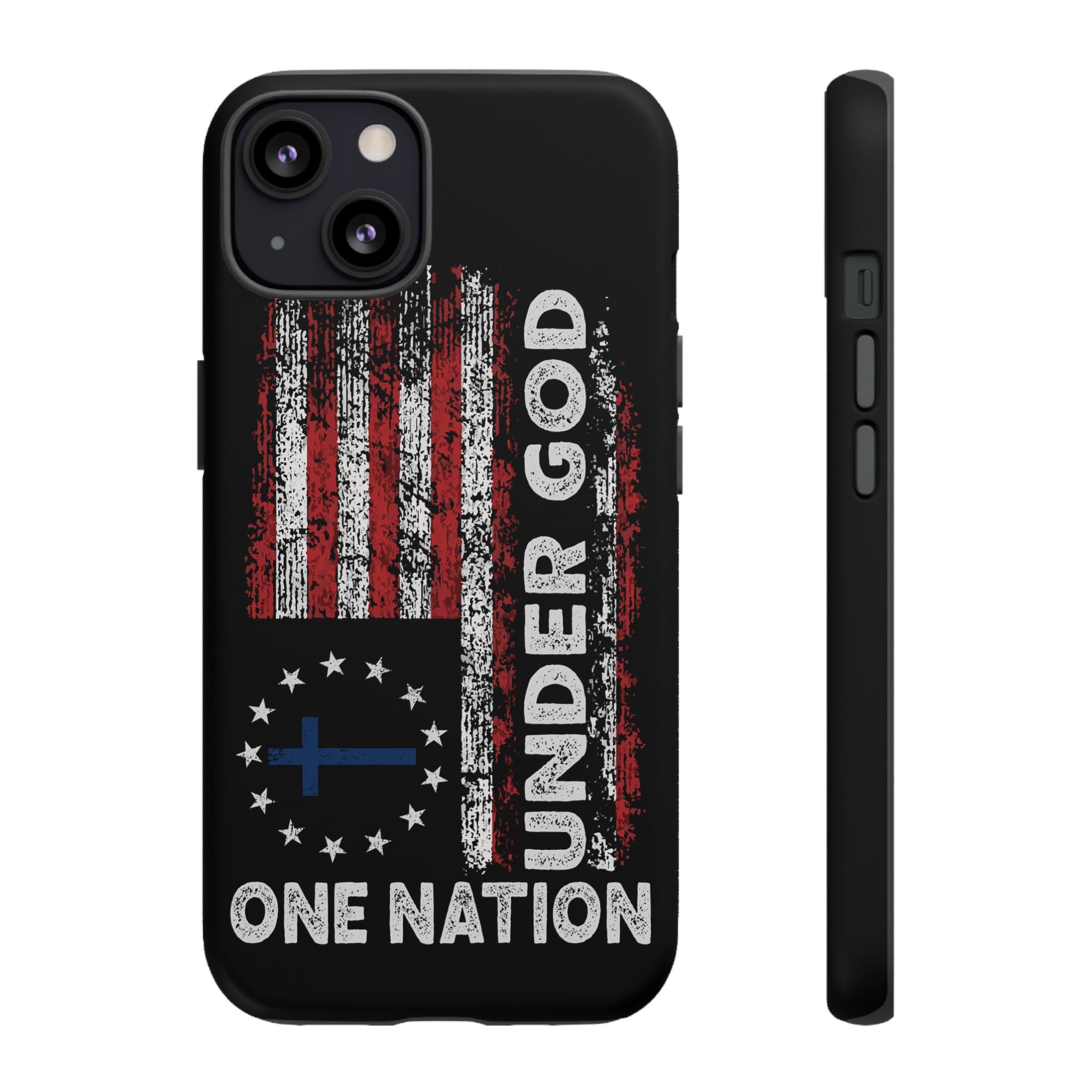 One Nation Under God American Flag - Tough Guard Apple iPhone Case