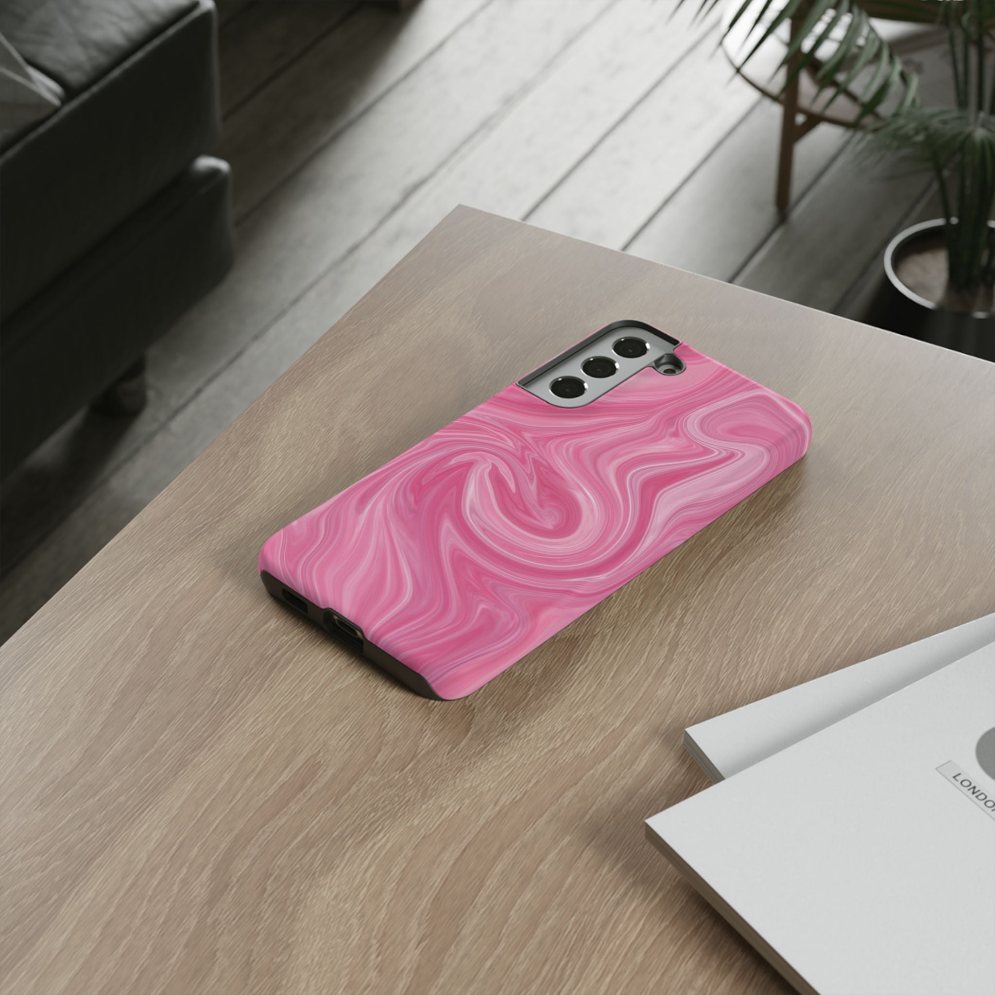 Pink Blush Marble - Tough Guard Samsung Galaxy Case