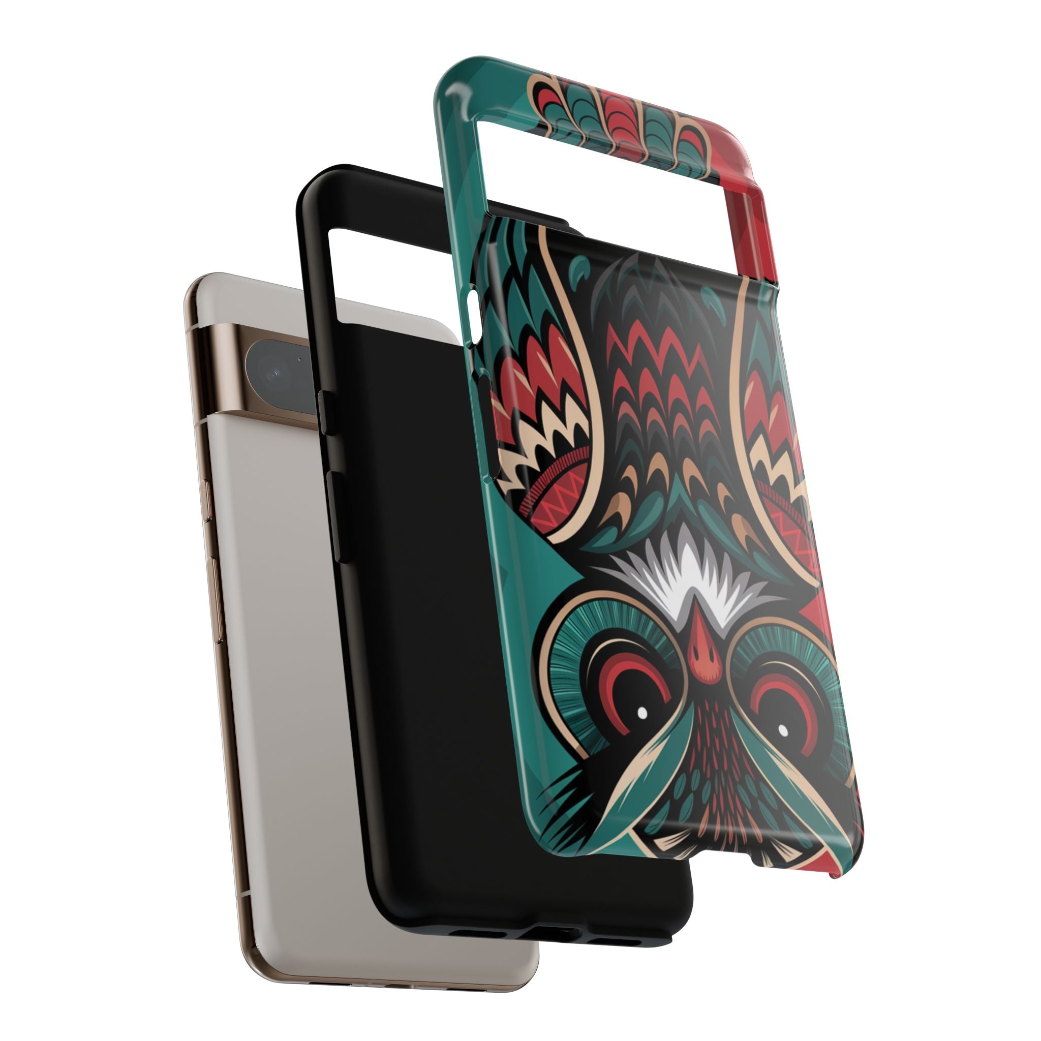 Majestic Haida Native American Owl - Tough Guard Google Pixel Case