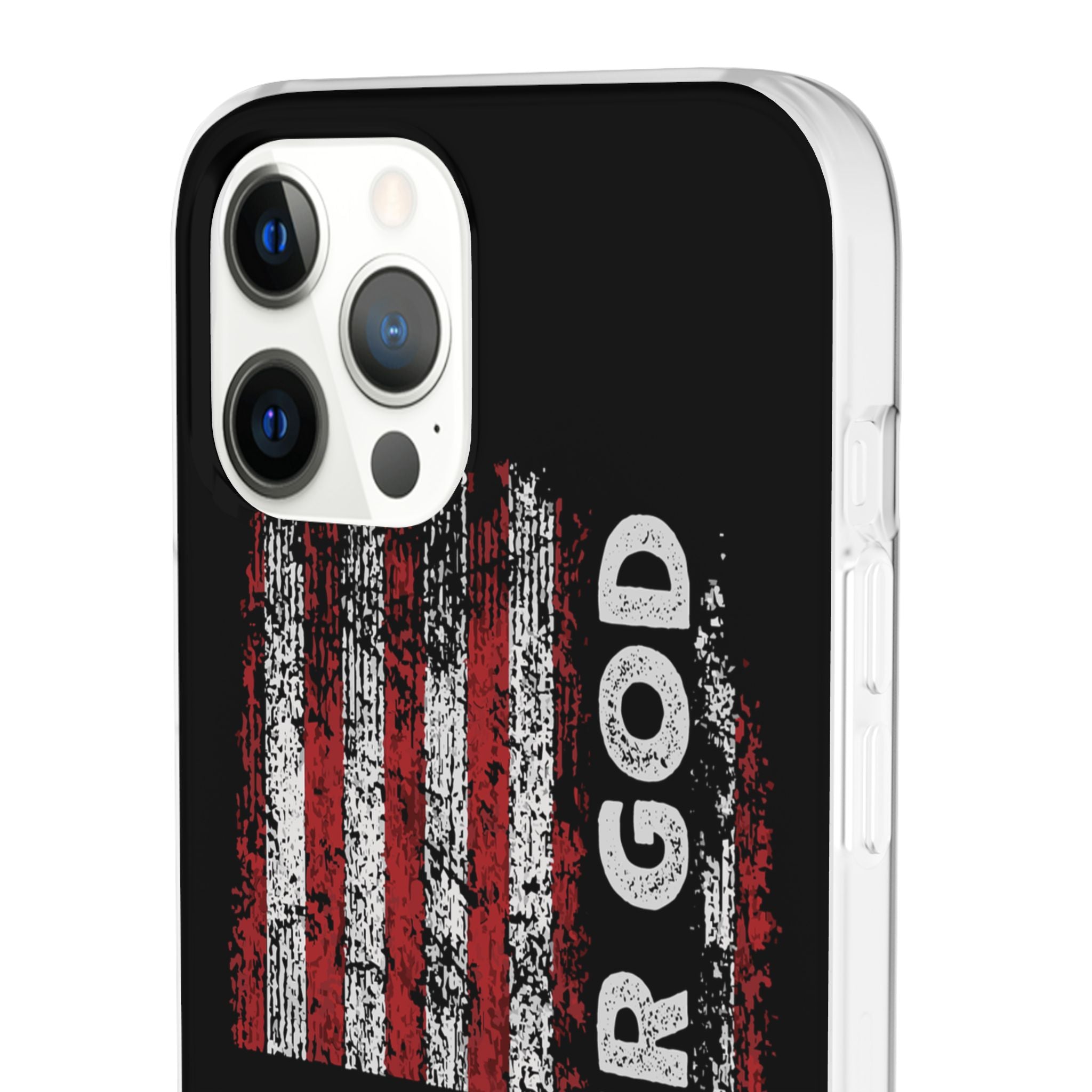 One Nation Under God American Flag - Flexi Case Apple iPhone Case