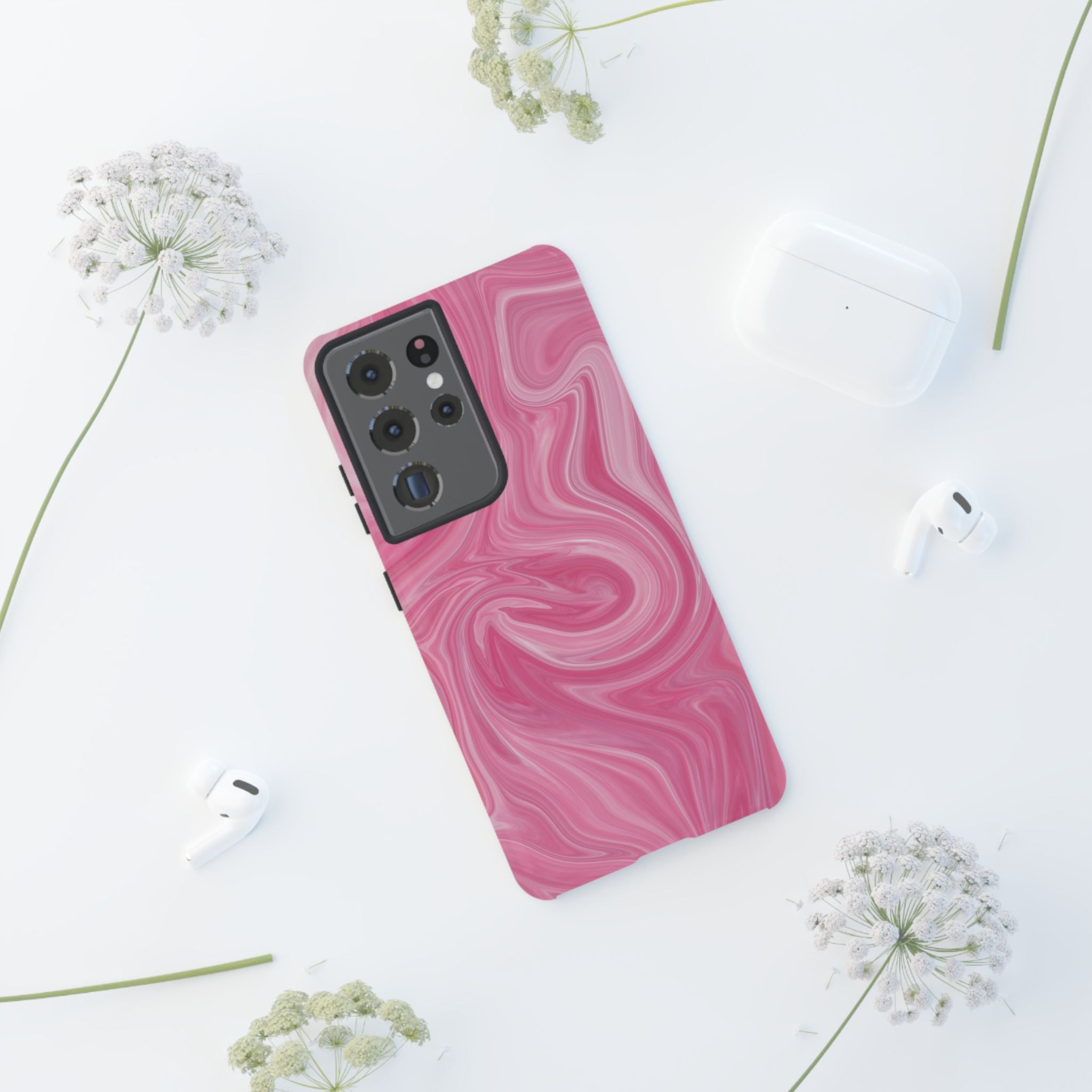 Pink Blush Marble - Tough Guard Samsung Galaxy Case