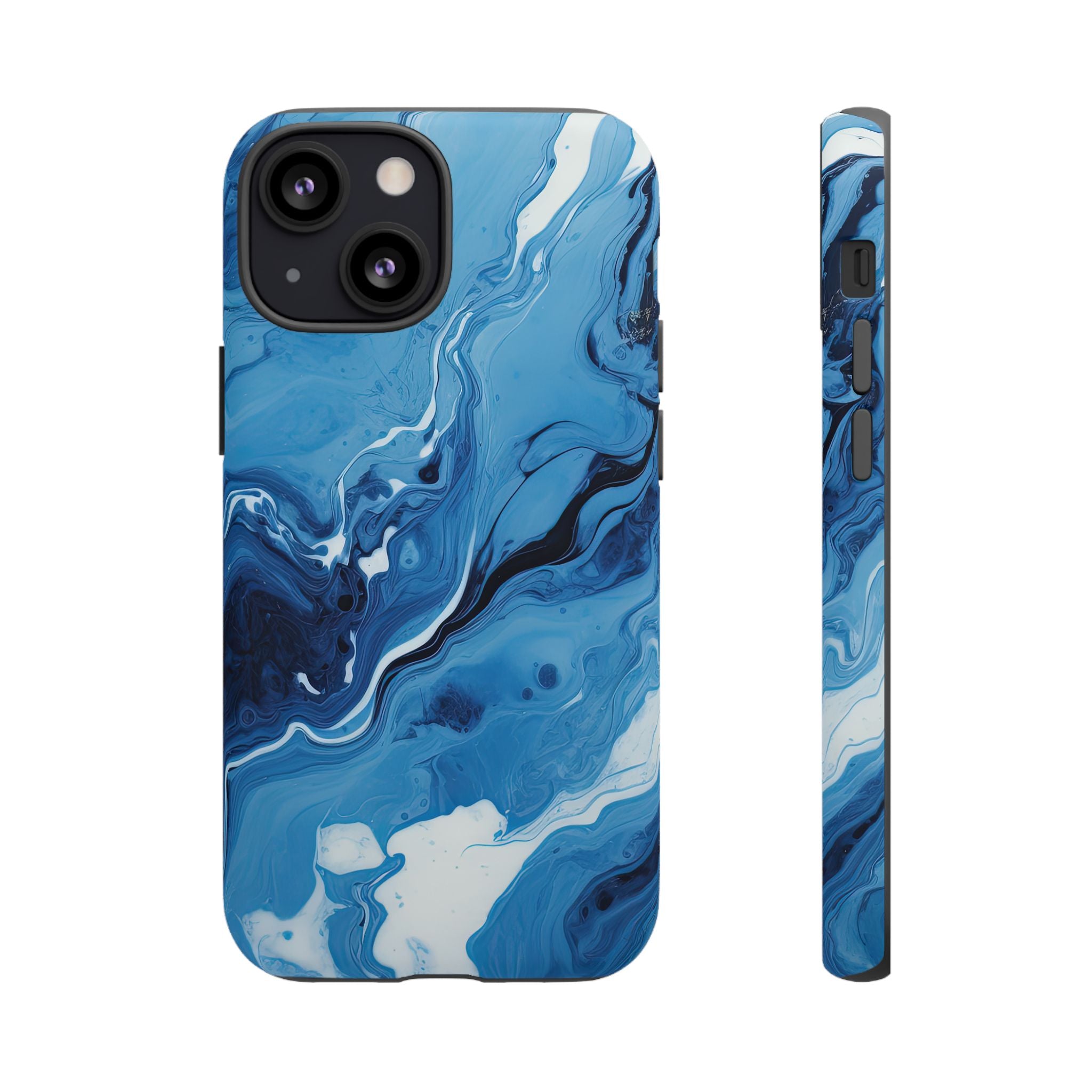 Blue Ocean Wave Marble - Tough Guard Apple iPhone Case