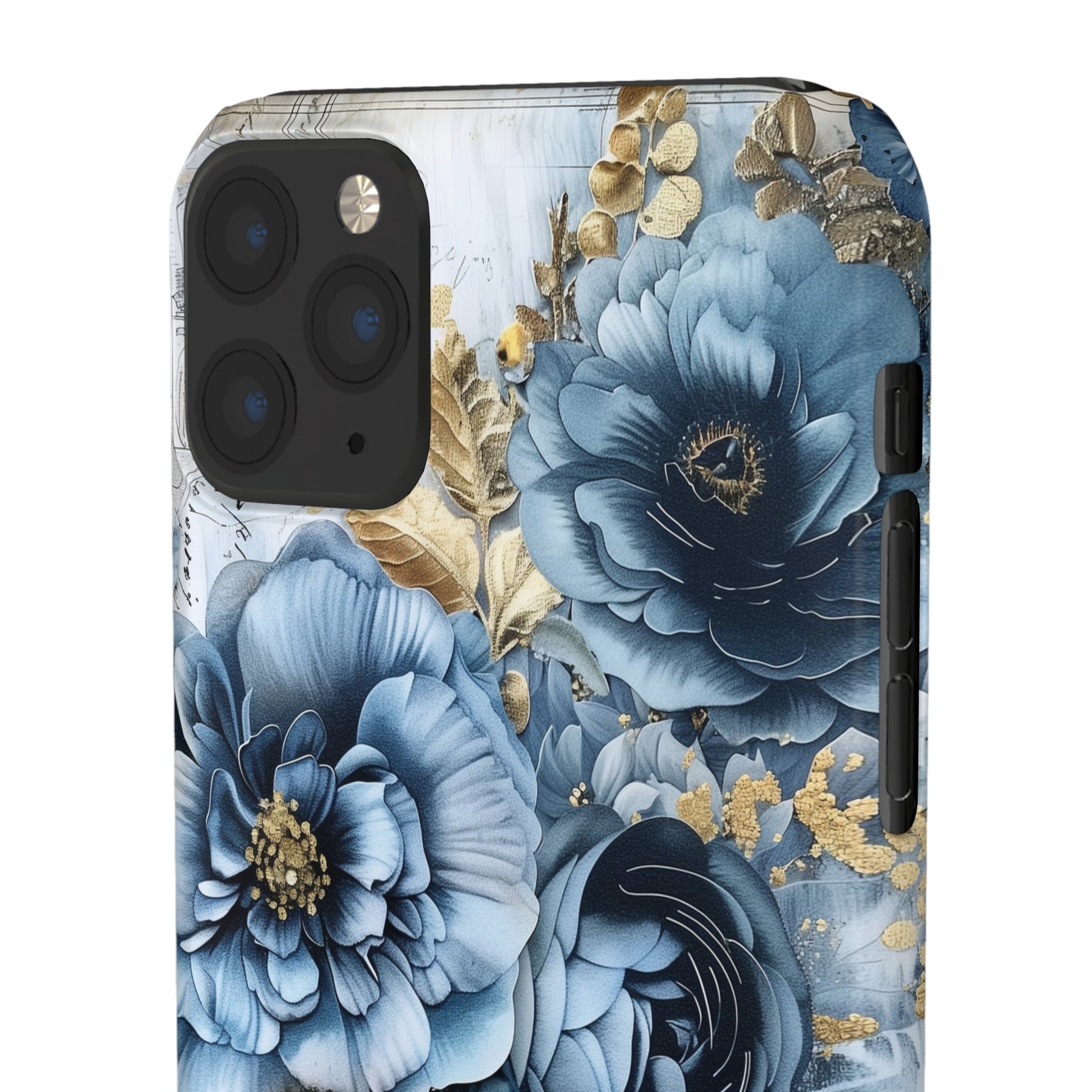 Blooming Blue Floral Bouquet Snap Case - Apple iPhone Case