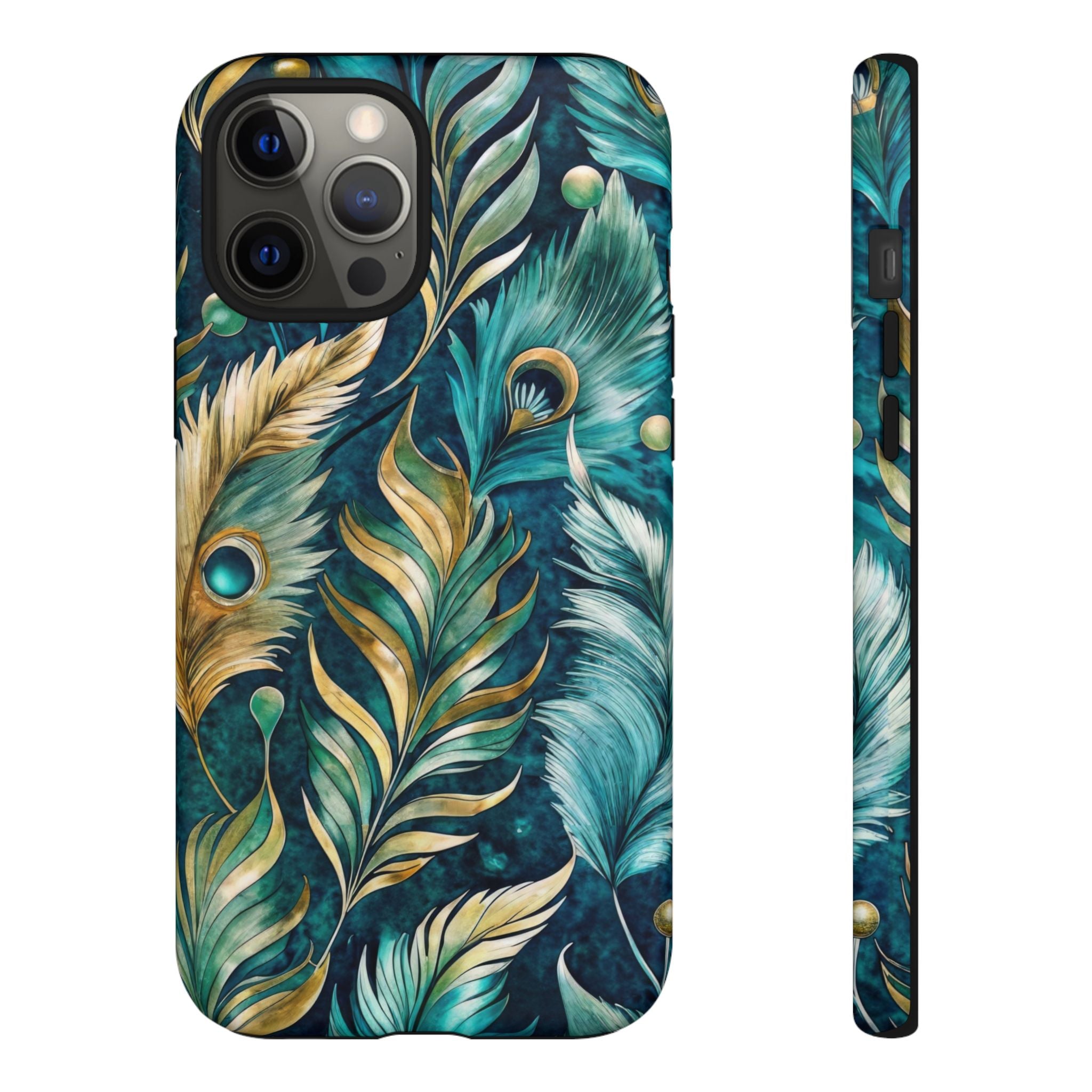 Peacock Feathers - Tough Guard Apple iPhone Case
