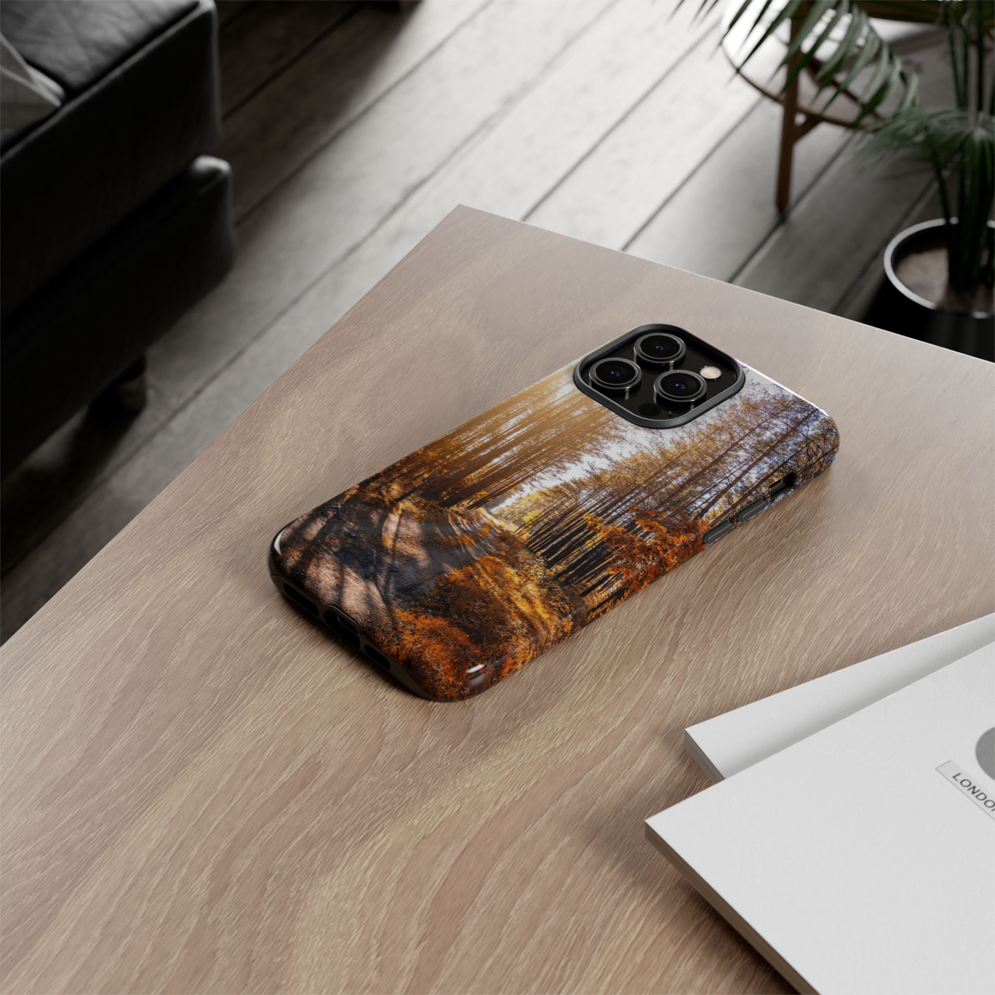 Autumn Forest Way - Tough Guard Apple iPhone Case