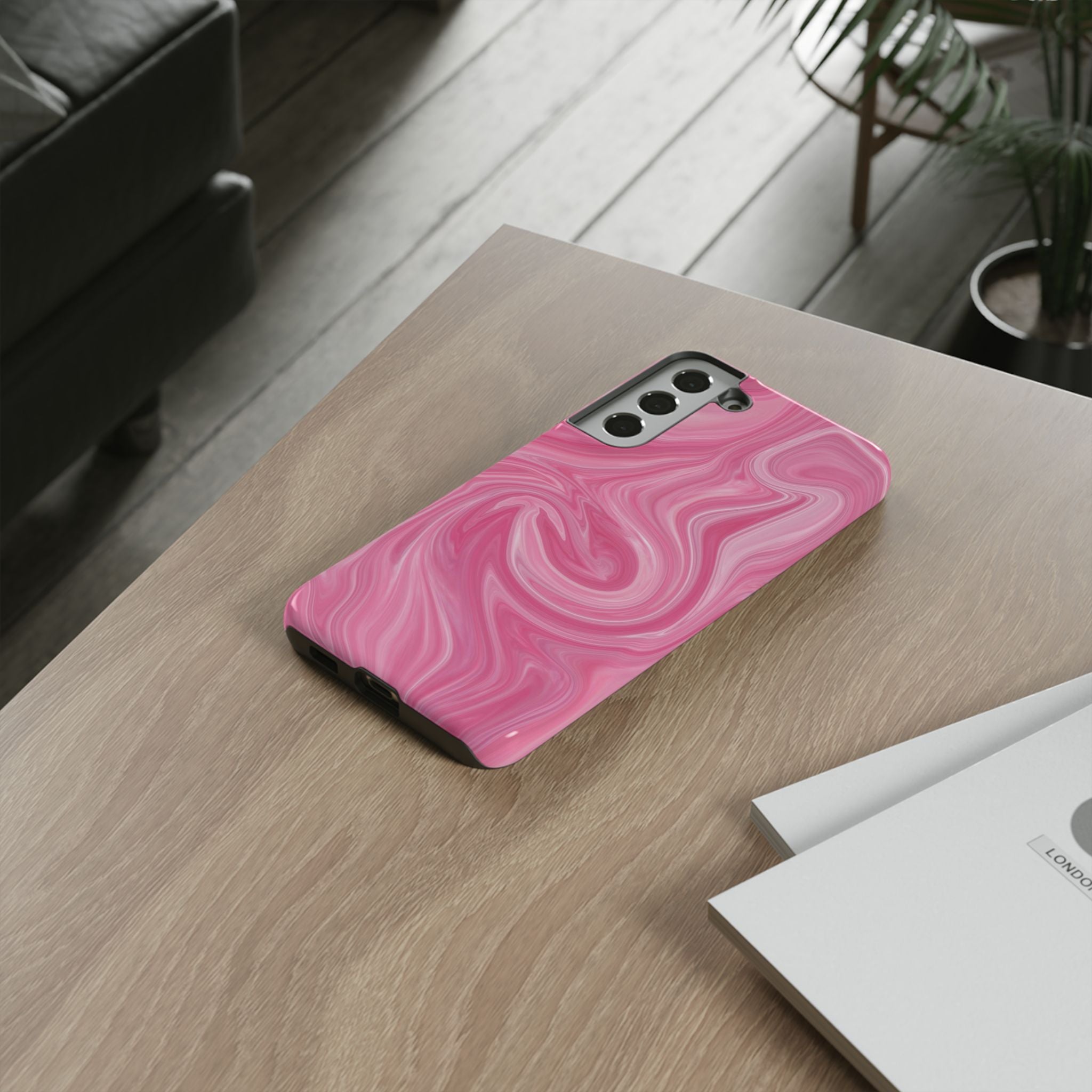 Pink Blush Marble - Tough Guard Samsung Galaxy Case