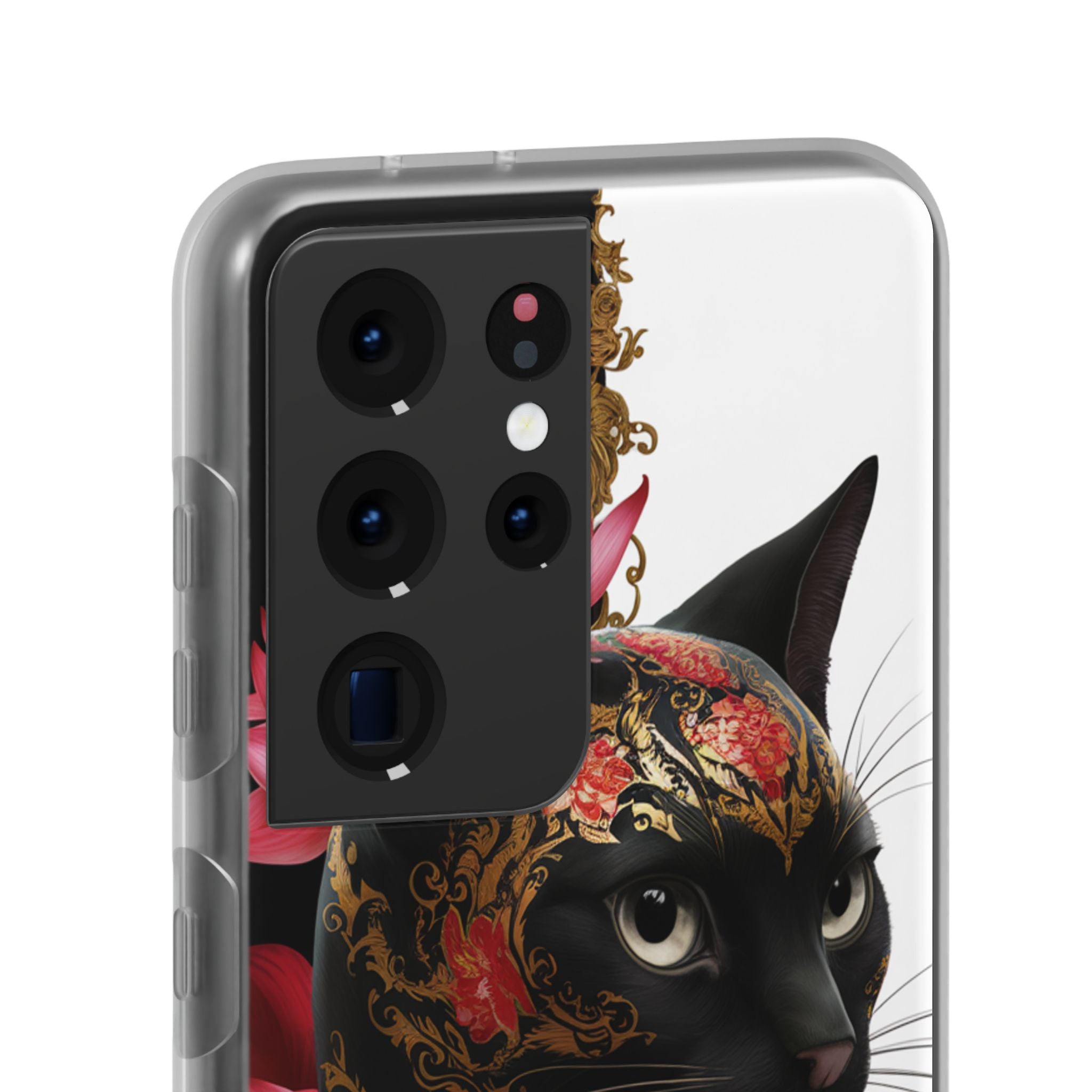 Yin & Yang Mystic Cat - Flexi Case Samsung Galaxy Case