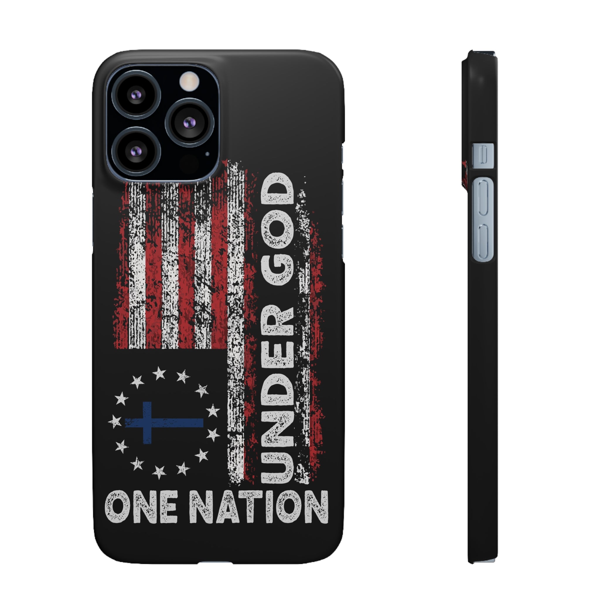 One Nation Under God American Flag - Snap Case Apple iPhone Case