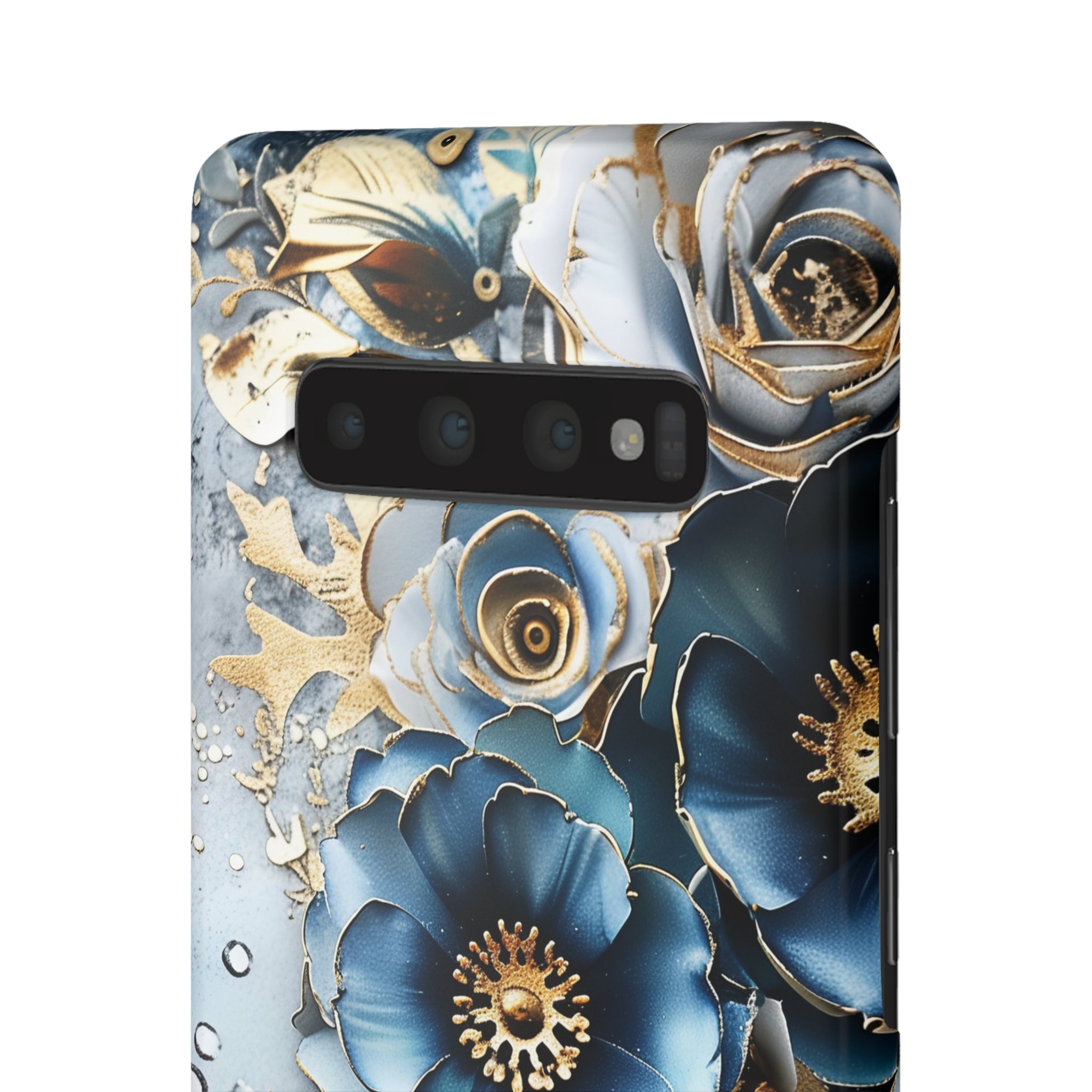 Blue Blooming Flowers Snap Case - Samsung Galaxy Case