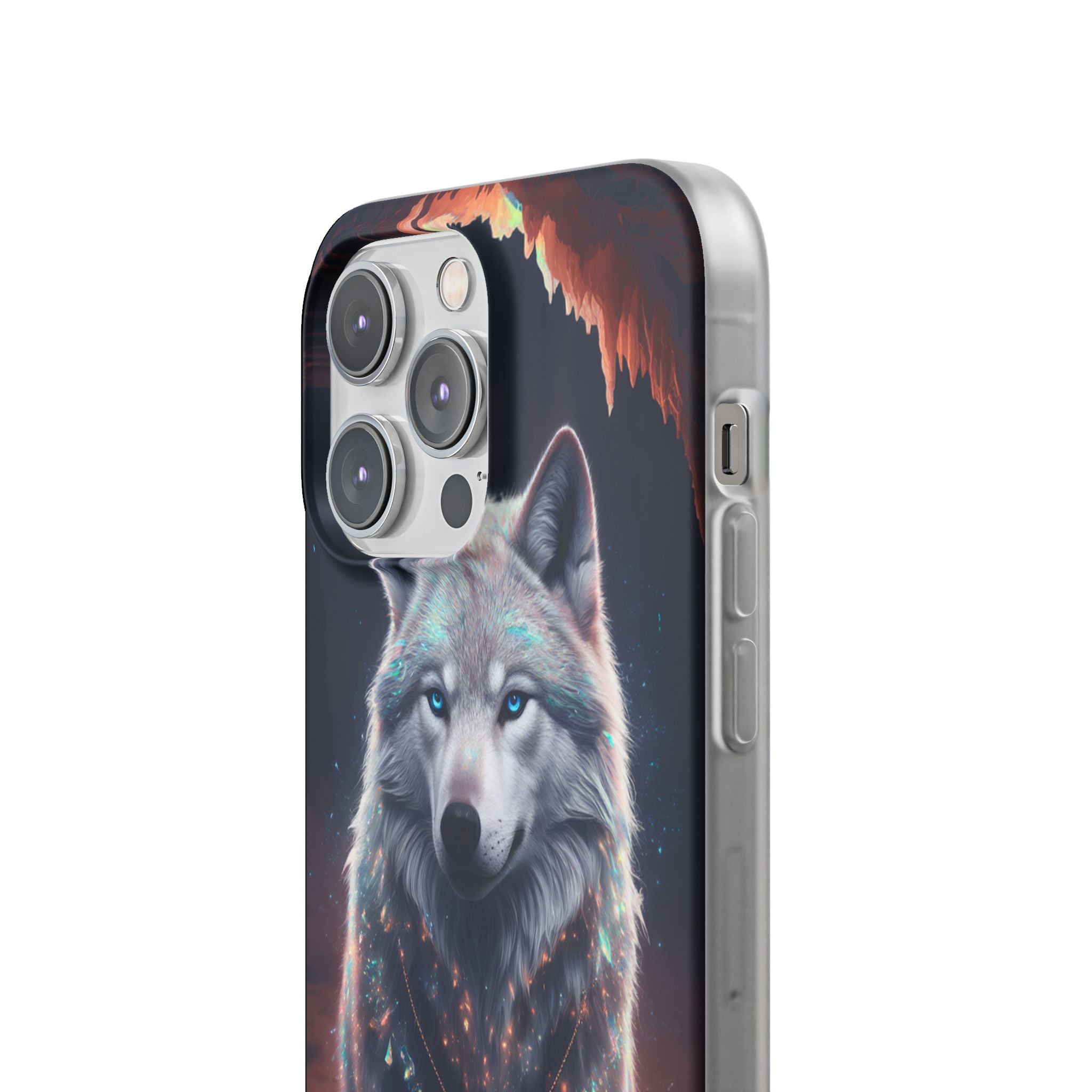Majestic Guardian Wolf - Flexi Case Apple iPhone