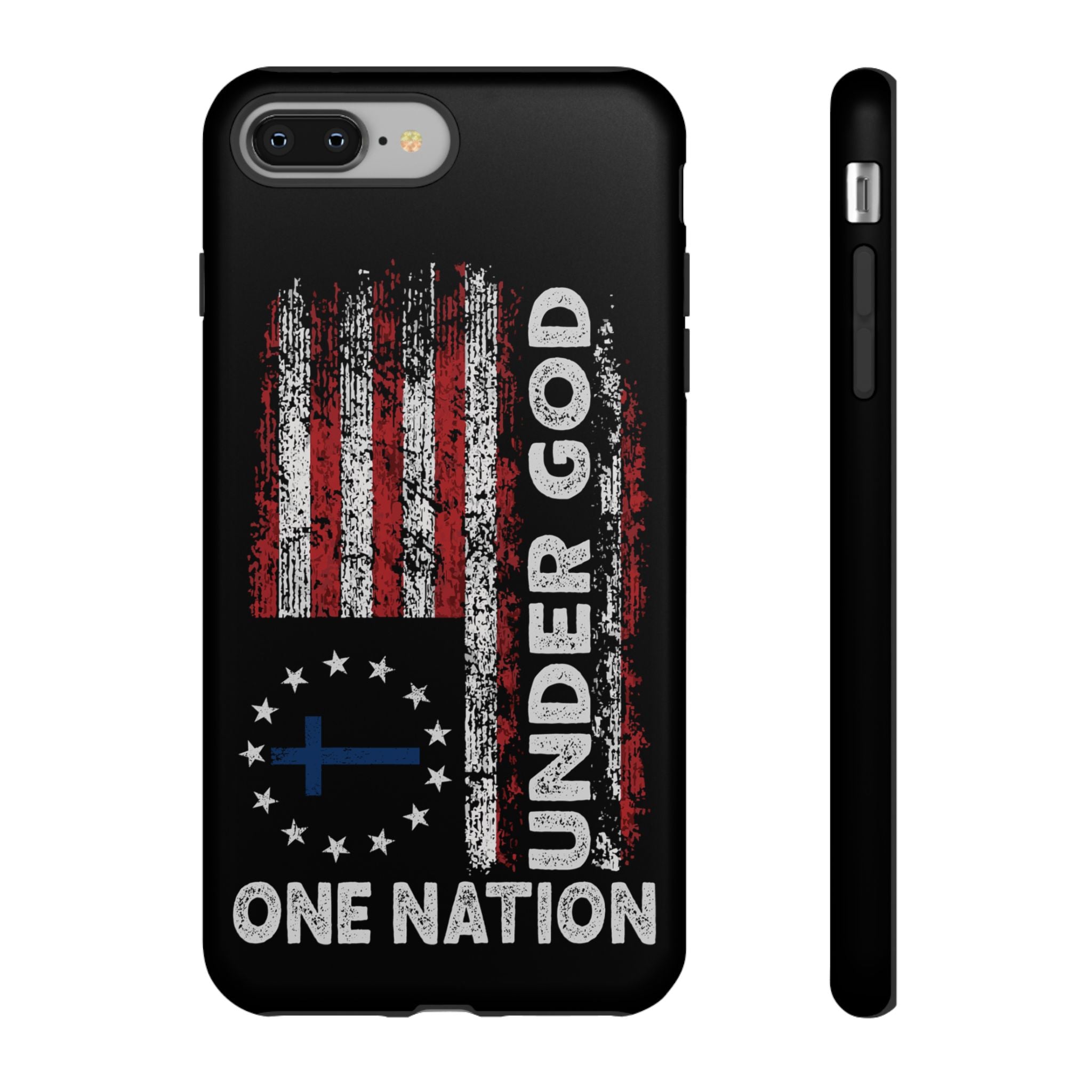 One Nation Under God American Flag - Tough Guard Apple iPhone Case