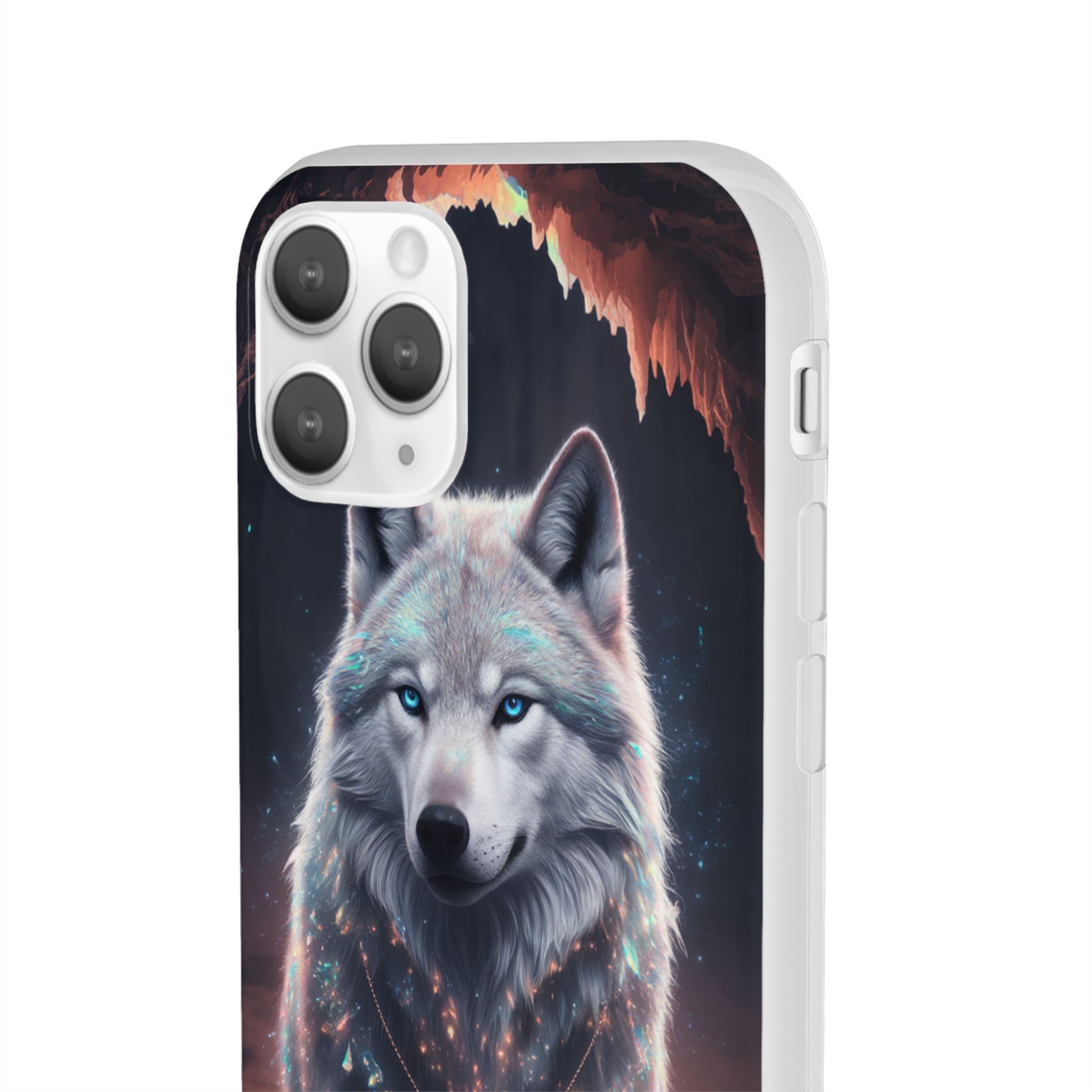 Majestic Guardian Wolf - Flexi Case Apple iPhone