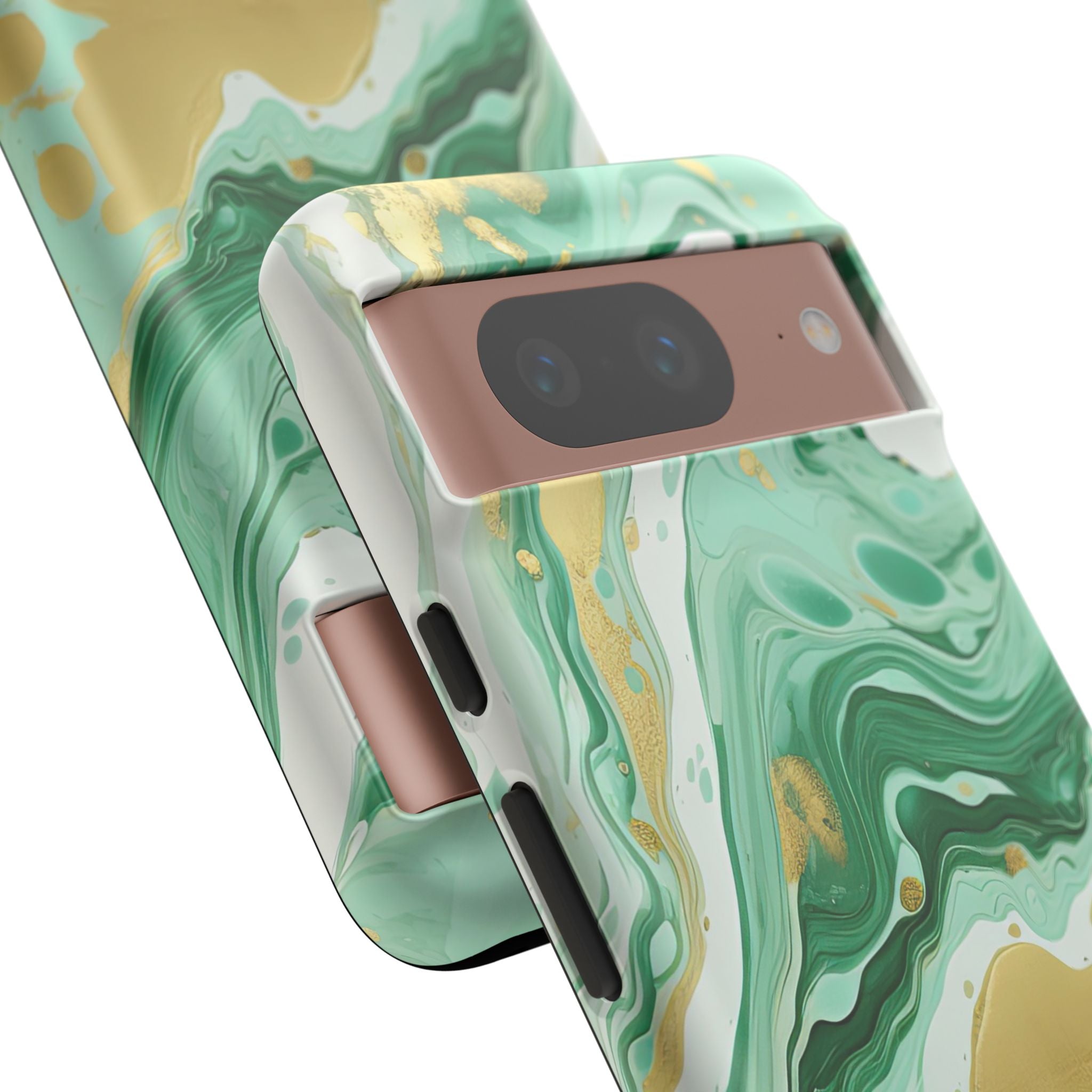 Emerald Gold Marble - Tough Guard Google Pixel Case