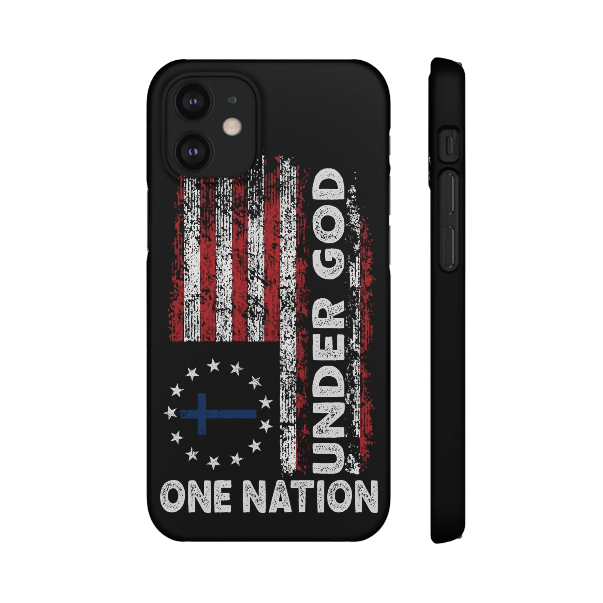 One Nation Under God American Flag - Snap Case Apple iPhone Case