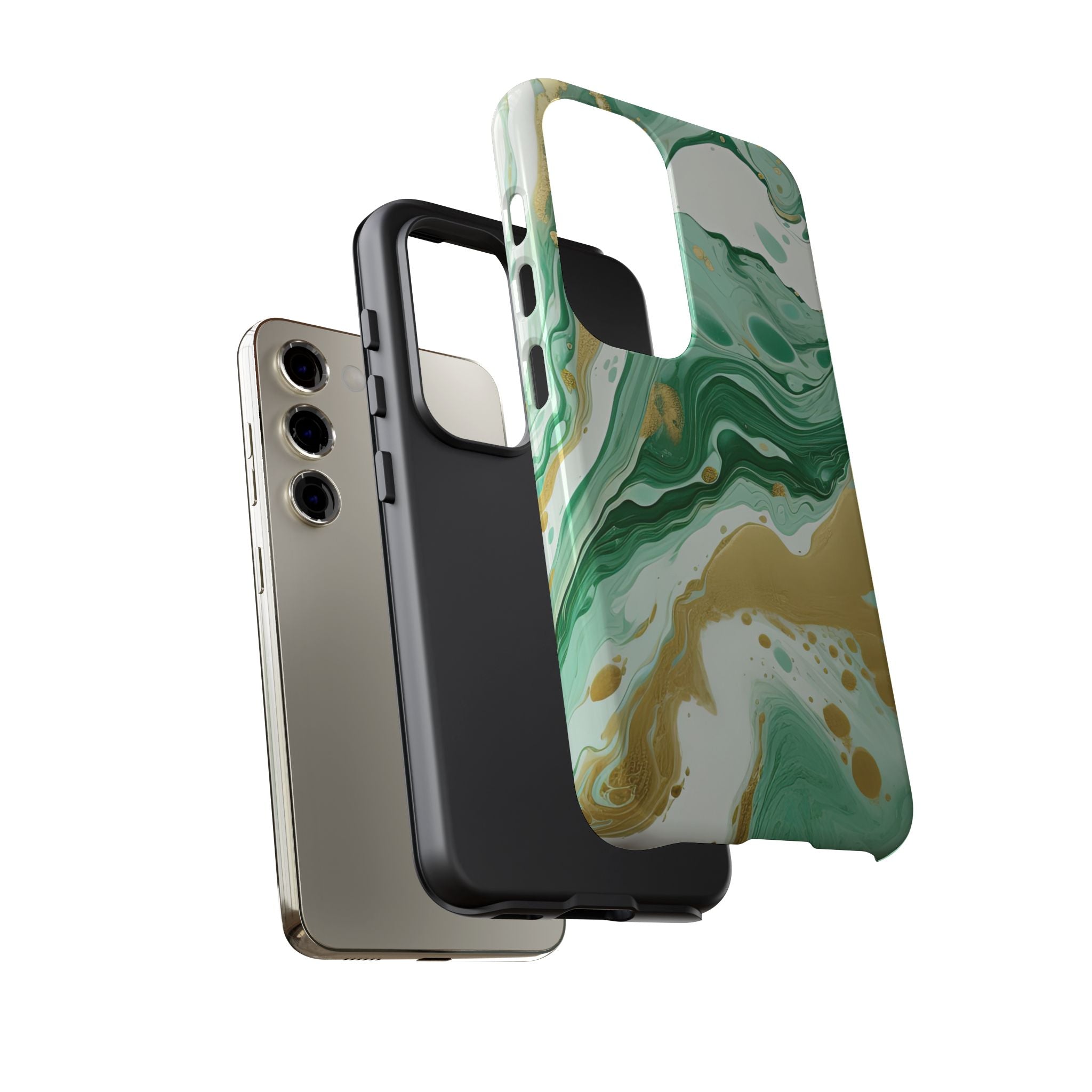 Emerald Gold Marble - Tough Guard Samsung Galaxy Case