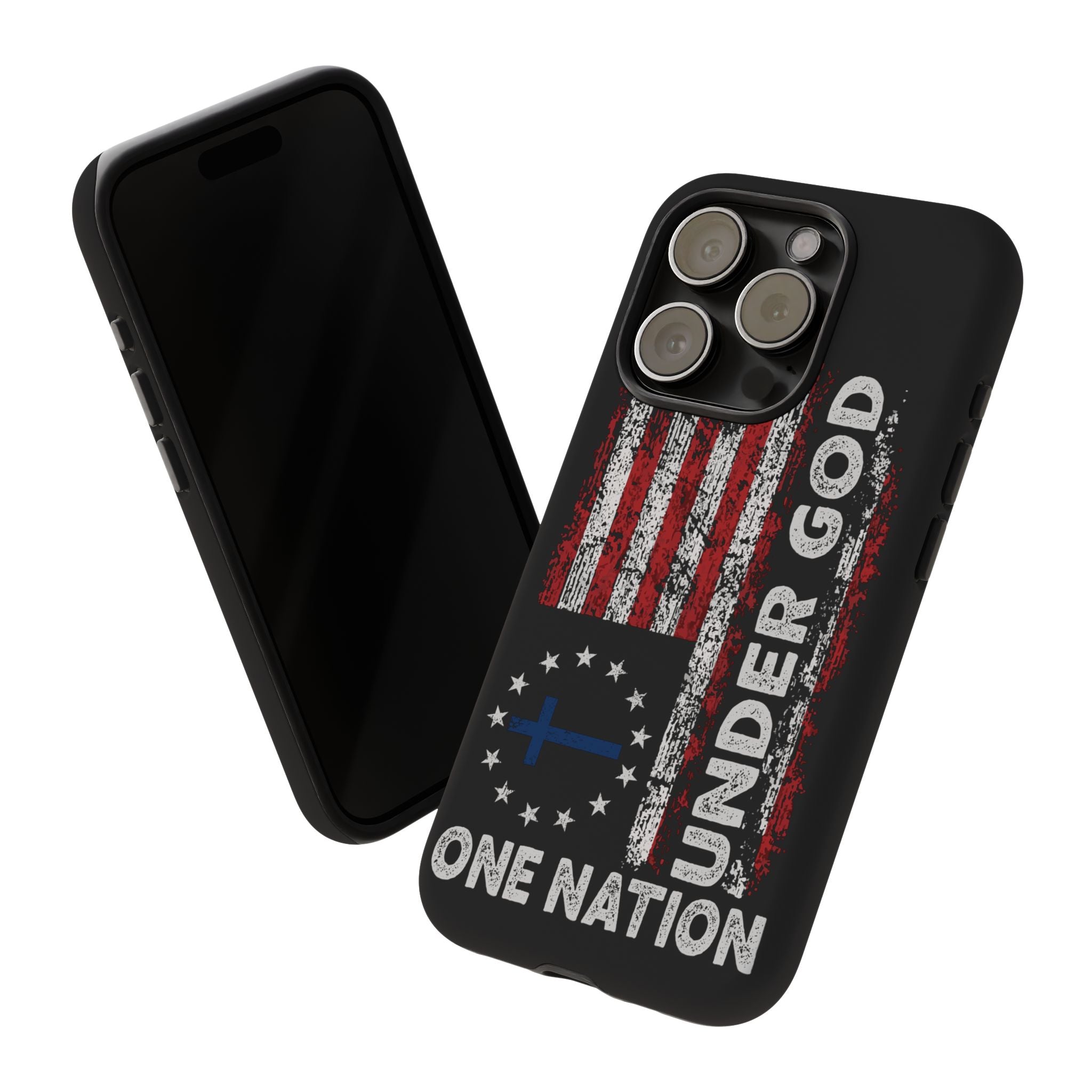 One Nation Under God American Flag - Tough Guard Apple iPhone Case