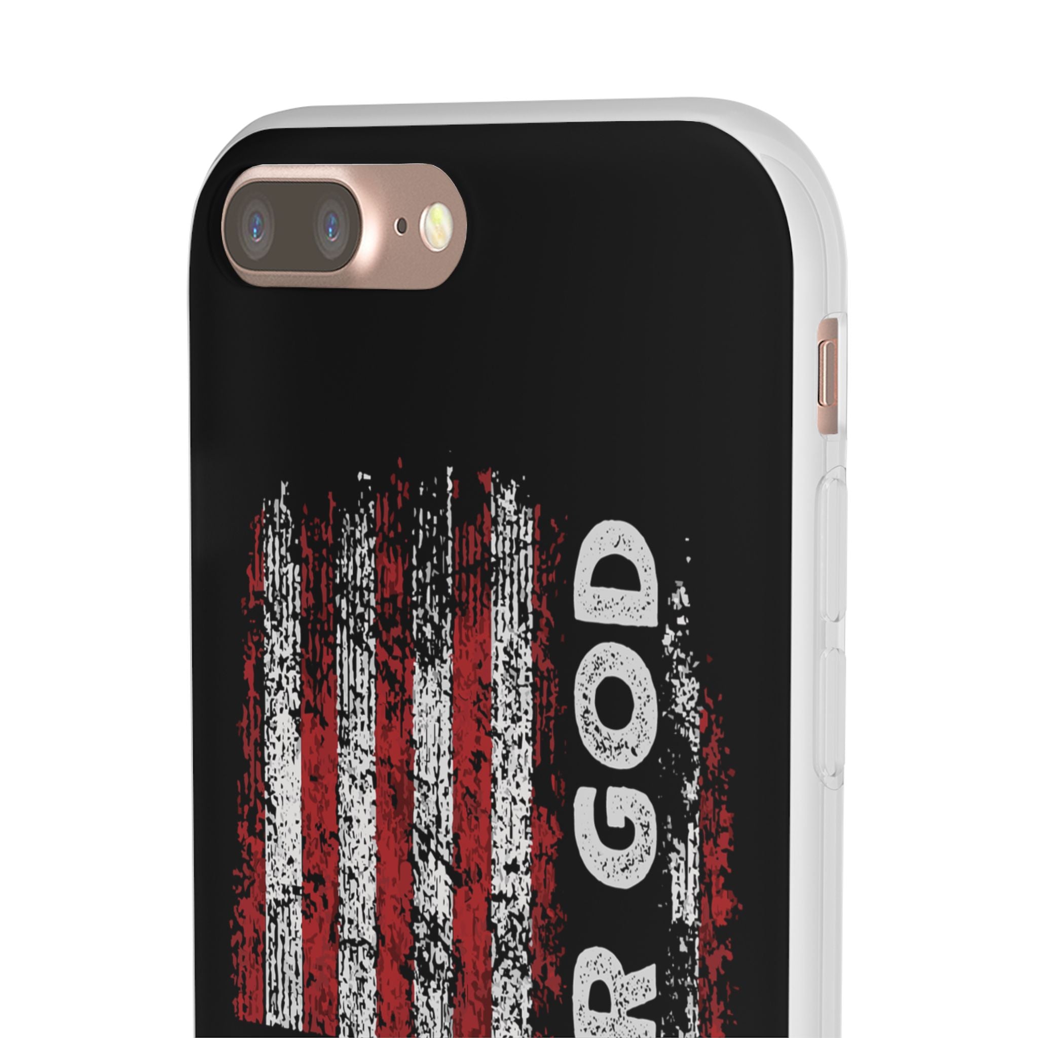 One Nation Under God American Flag - Flexi Case Apple iPhone Case